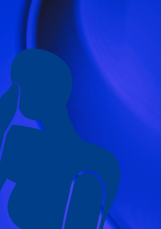 Nude Female Crouching in Blue Art Print, Sydney Artist - Eternal Art & Design - Eternal Art & Design