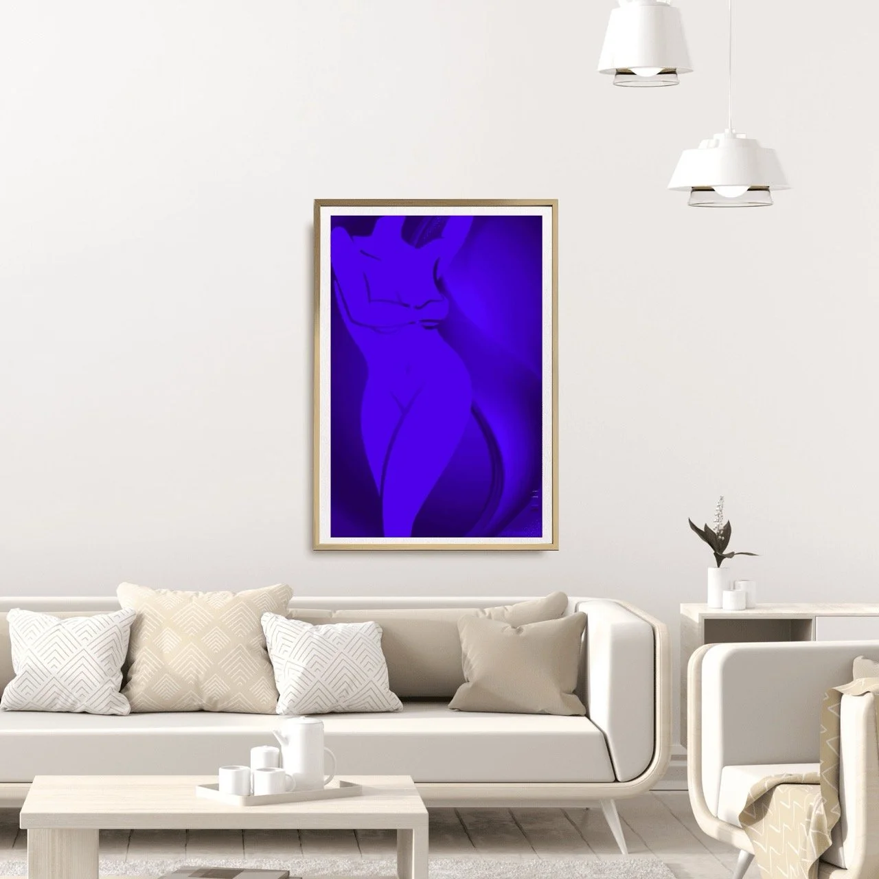 Female Figure in Purple Art Print, Sydney Artist - Eternal Art Prints - Eternal Art & Design