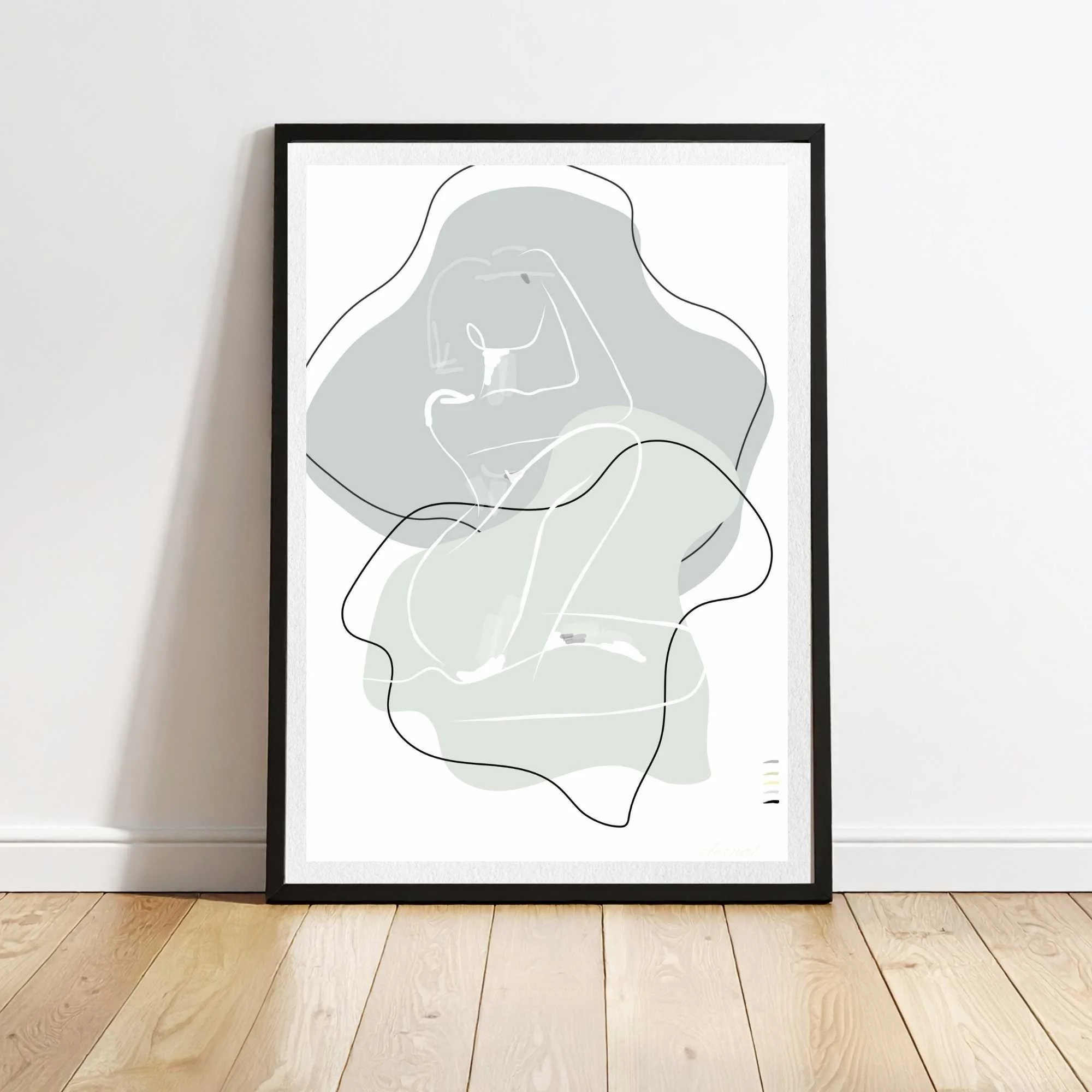 Female Nude Line Drawing Minimalist Wall Art Print, Sydney Artist - Eternal Art Prints