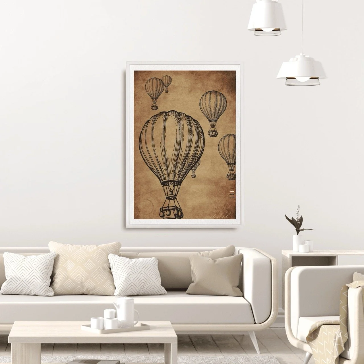 Hot Air Balloons Wall Art Print , Eternal Art Prints - Eternal Art & Design