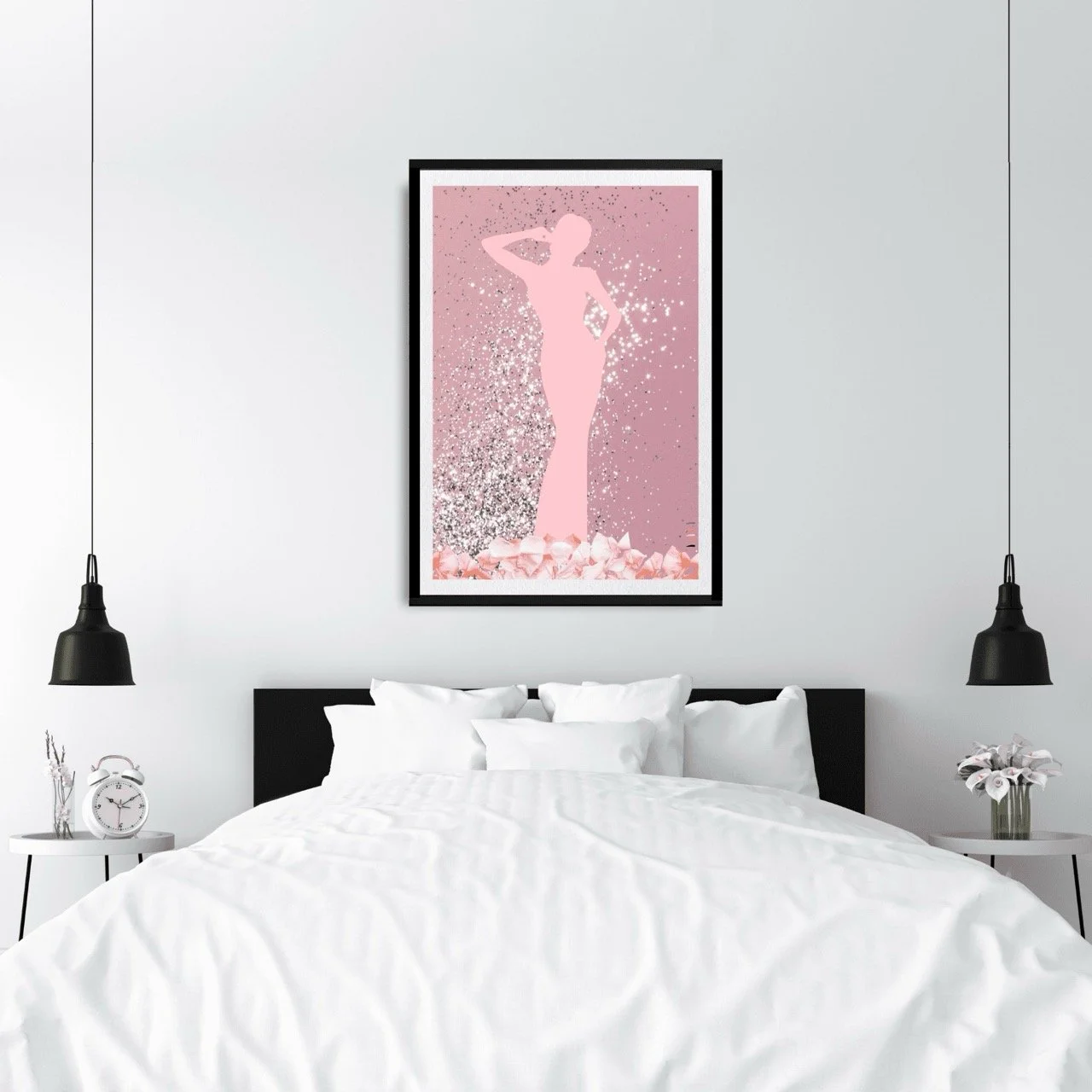 Pink Female Glitterati Stage Icon Art Print - Sydney Artist, Eternal Art Prints - Eternal Art & Design