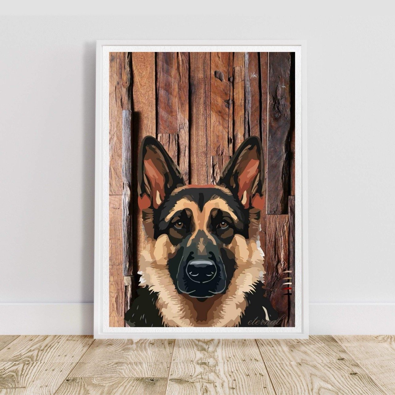 German Shepherd Dog Wall Art Print - Sydney Artist, Eternal Art & Design Prints - Eternal Art & Design