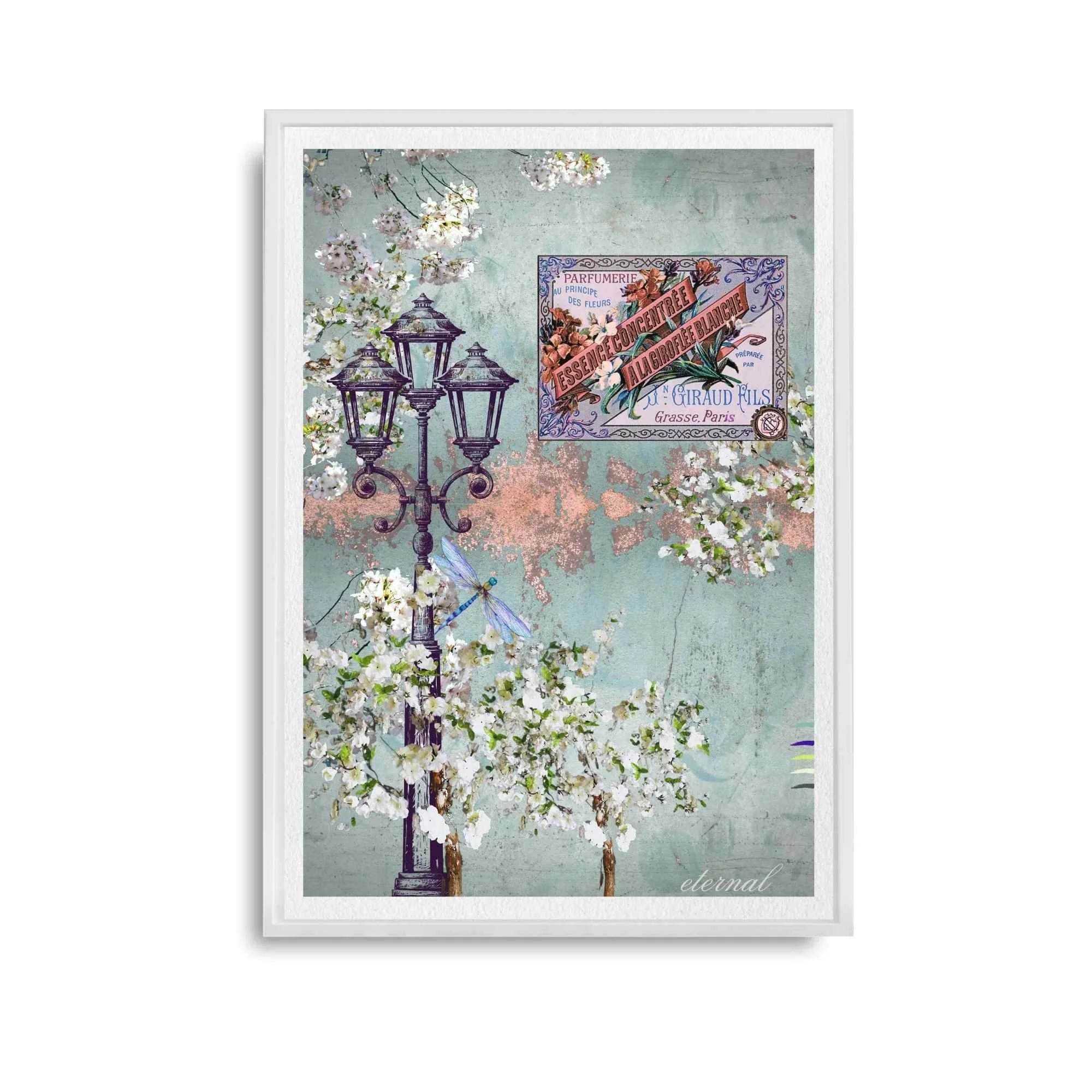 French-inspired Perfume Label and Floral Botanical Print - Special Edition Wall Art Eternal Art Prints - Eternal Art & Design