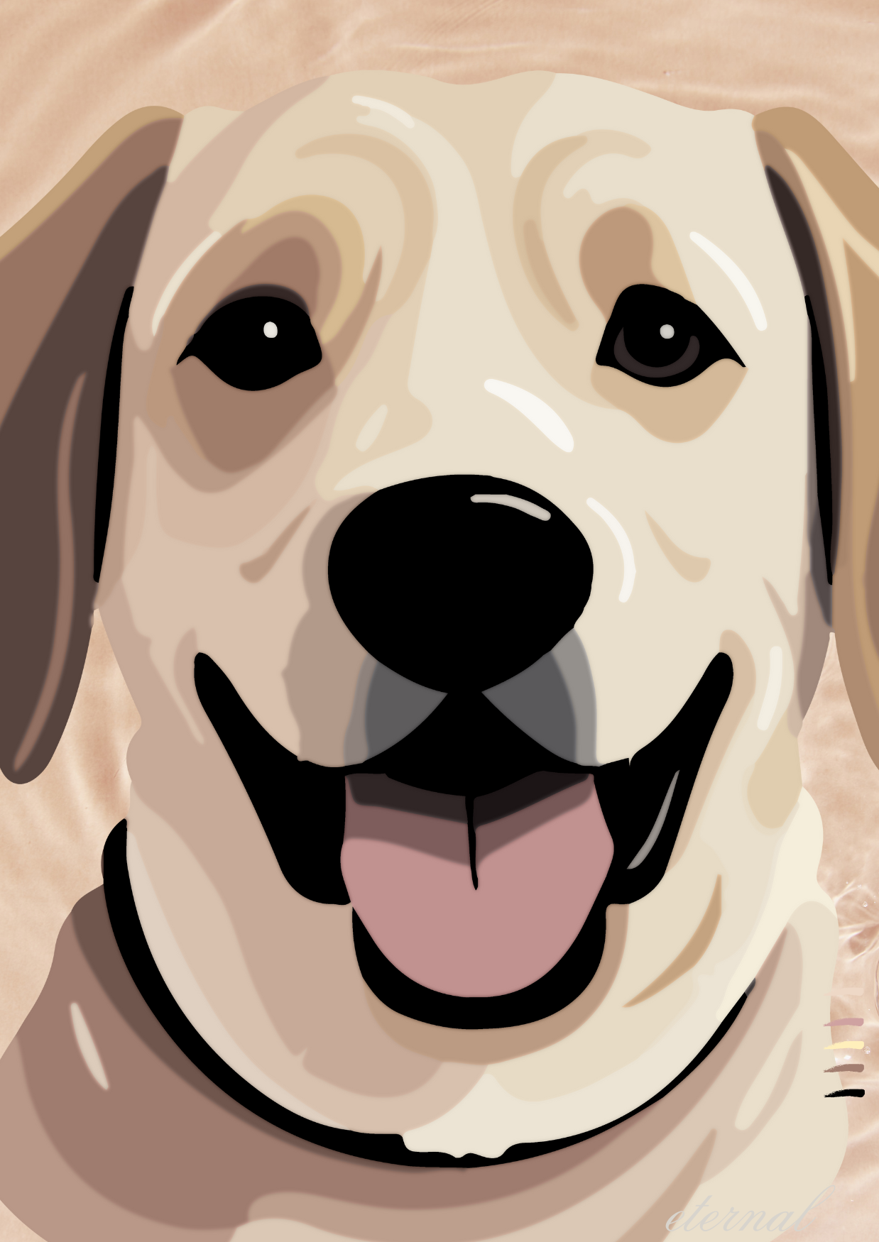 Labrador Dog Wall Art Print - Sydney Artist, Eternal Art Prints