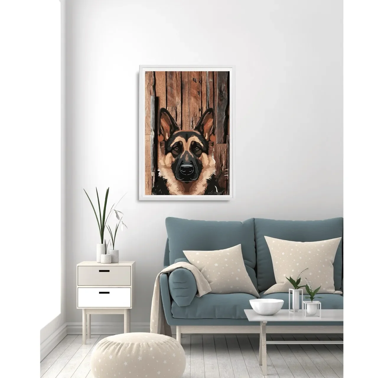 white-framed-german-shepherd-print2.-A10021 Large_converted.webp