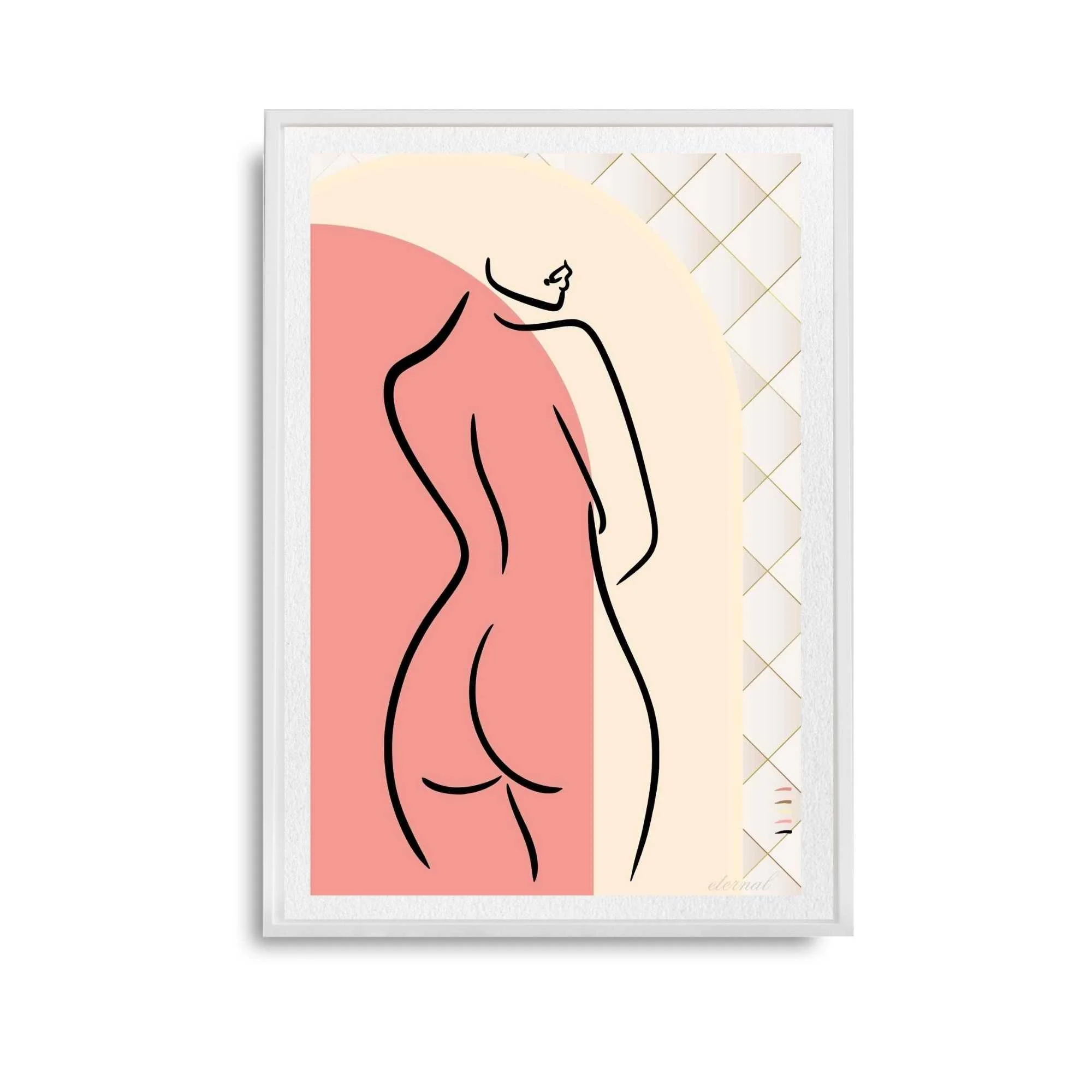 Female Figure with Orange Archway Wall Art Print, Sydney Artist - Eternal Art Prints - Eternal Art & Design