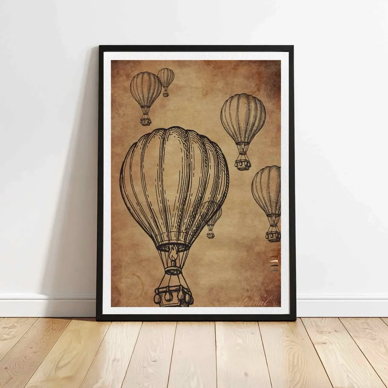 Hot Air Balloons Wall Art Print , Eternal Art Prints