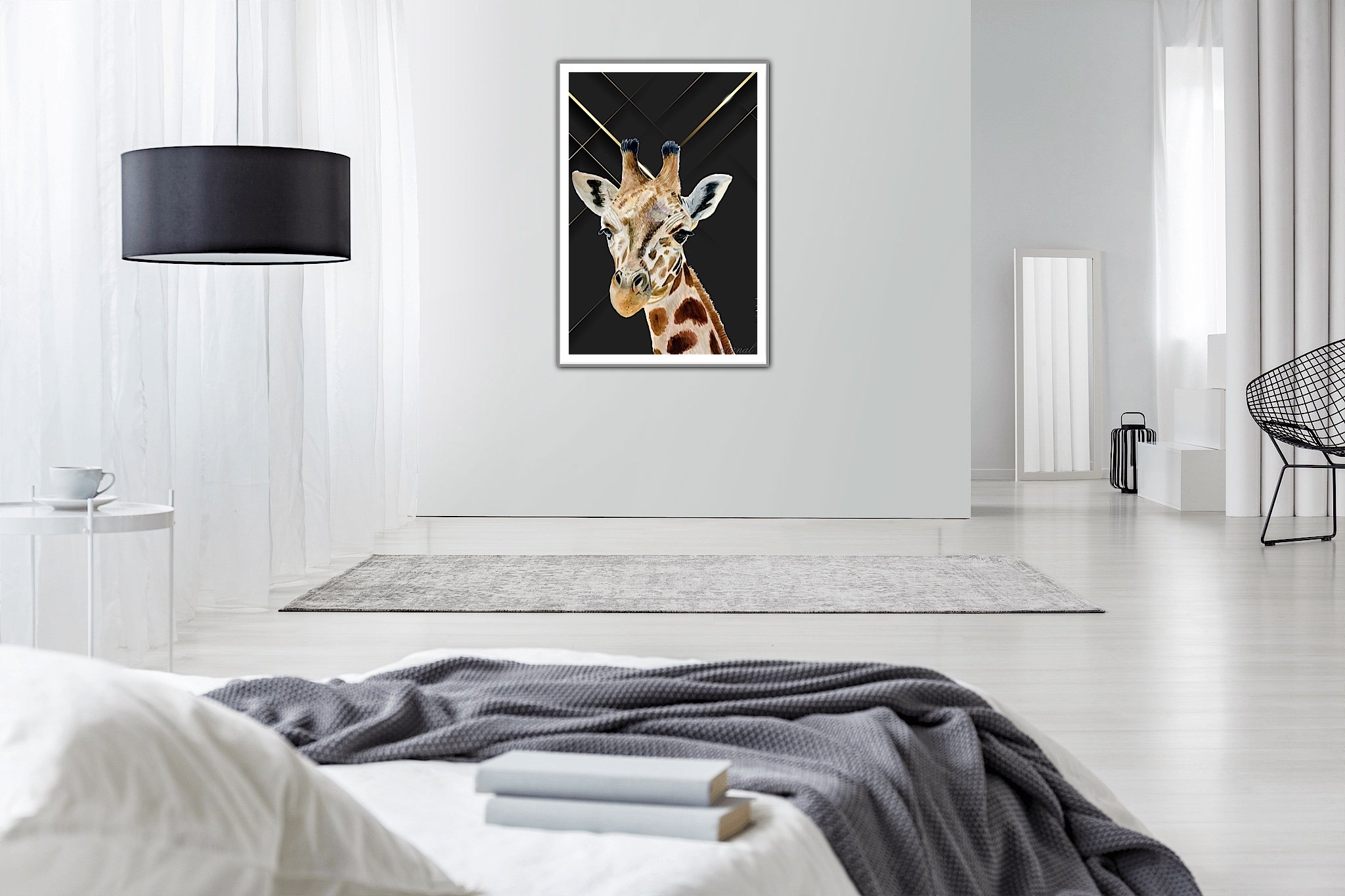 Majestic Giraffe Wall Art Print - Sydney Artist, Eternal Art & Design - Eternal Art & Design