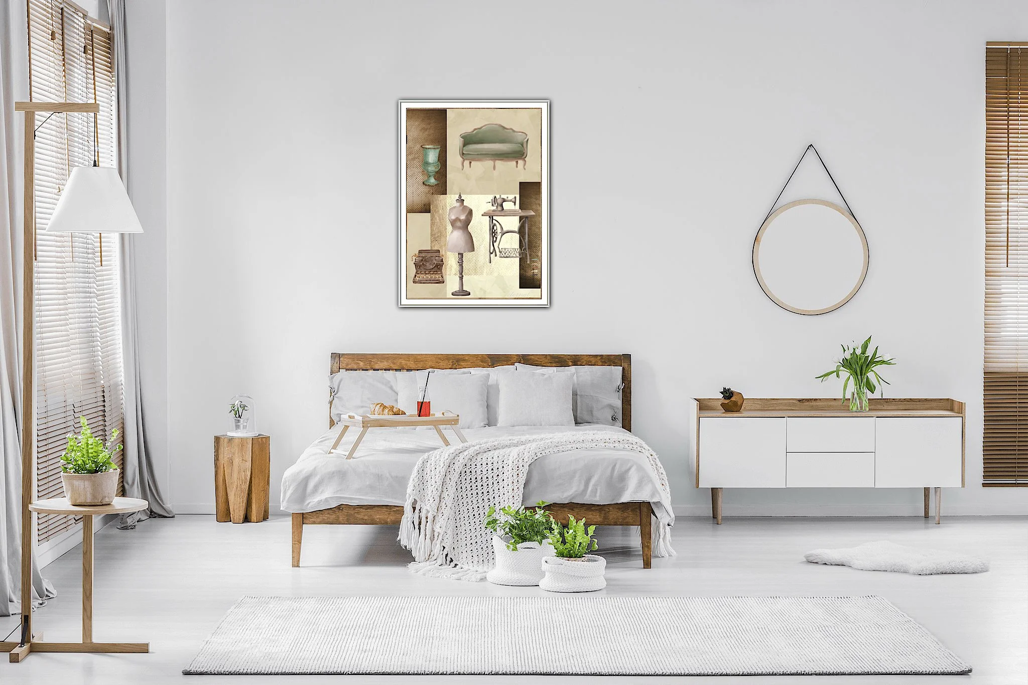 Vintage Elegance with Mannequin Wall Art Print, Eternal Art & Design - Eternal Art & Design