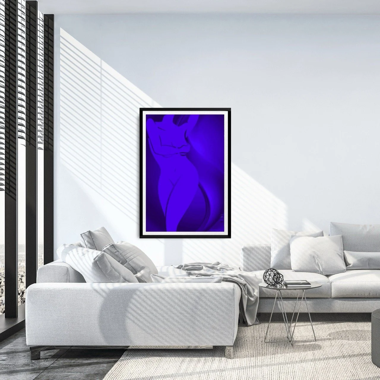 Female Figure in Purple Art Print, Sydney Artist - Eternal Art Prints - Eternal Art & Design