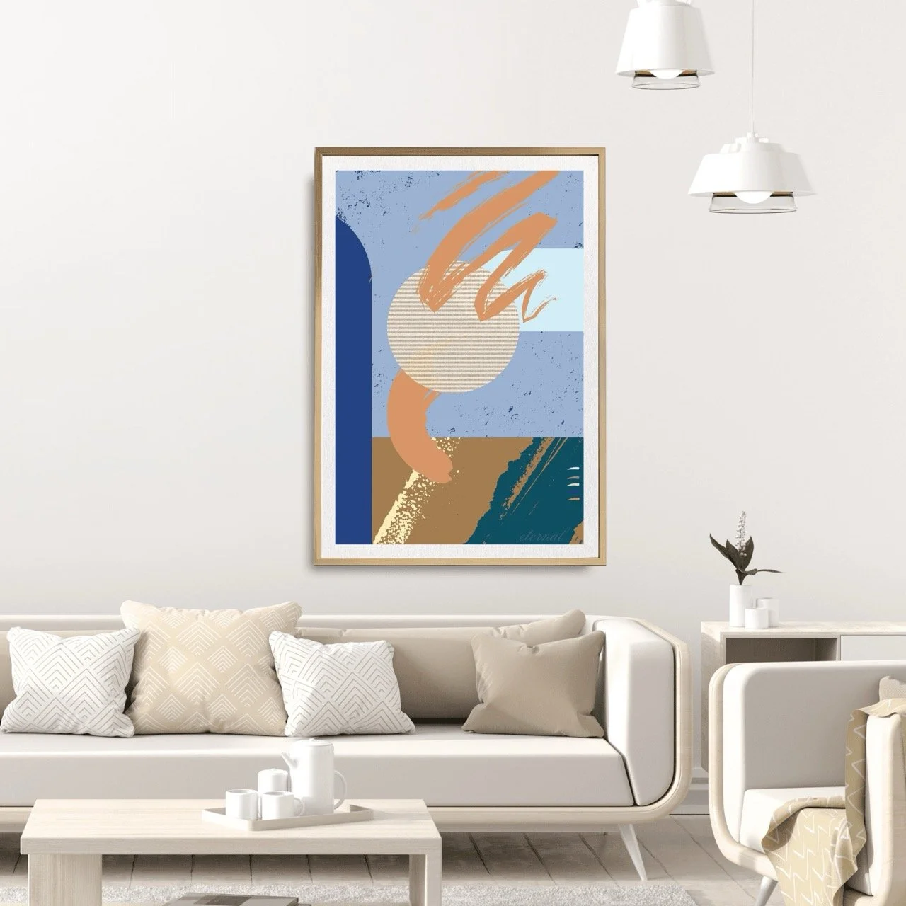 Modern Abstract Brushstrokes Art Print - Sydney Artist, Eternal Art Prints - Eternal Art & Design