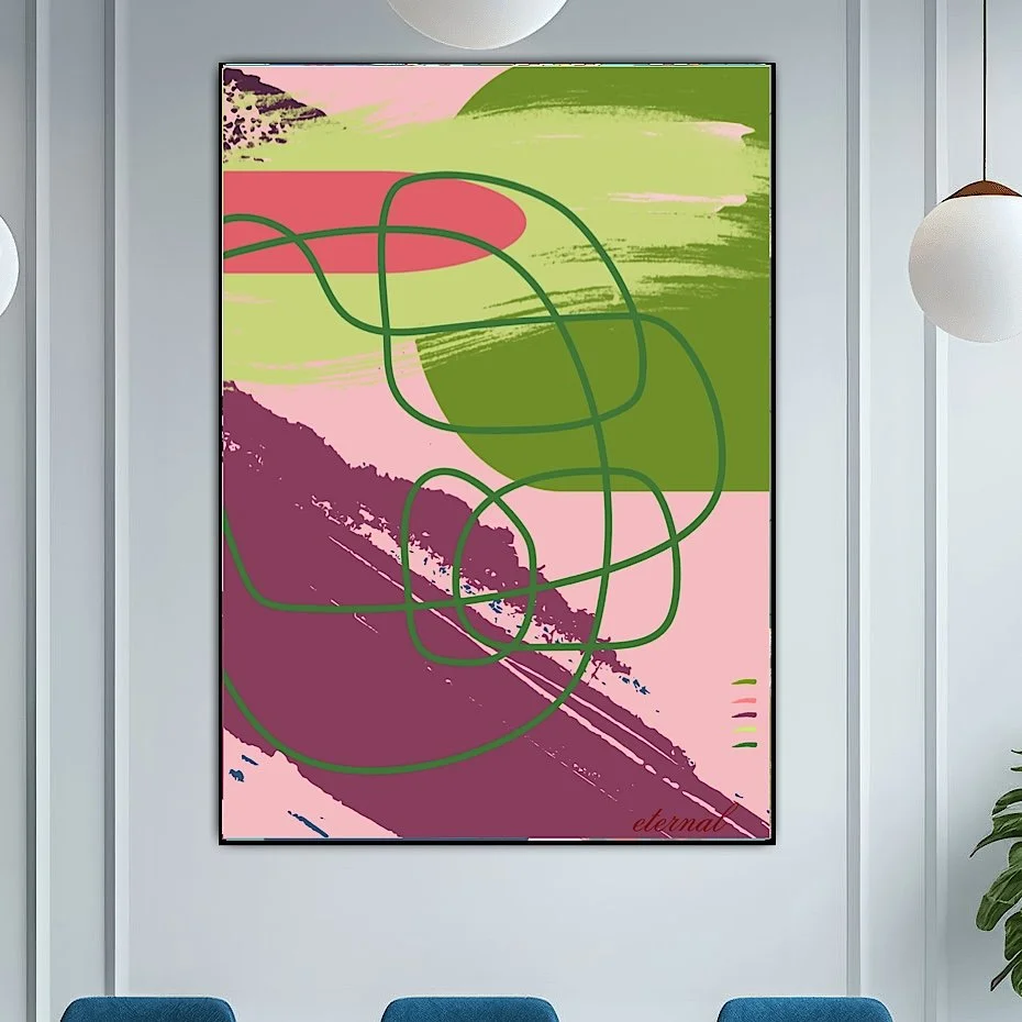 Abstract Lines 1 Art Print - Sydney Artist, Eternal Art & Design - Eternal Art & Design