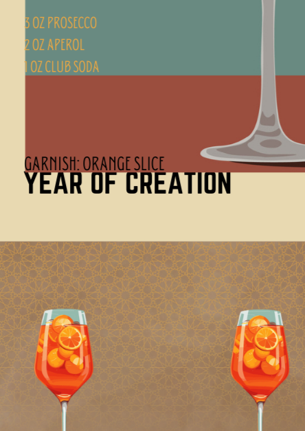 Aperol Spritz Retro Cocktail Culture Wall Art Print, Eternal Art & Design - Eternal Art & Design