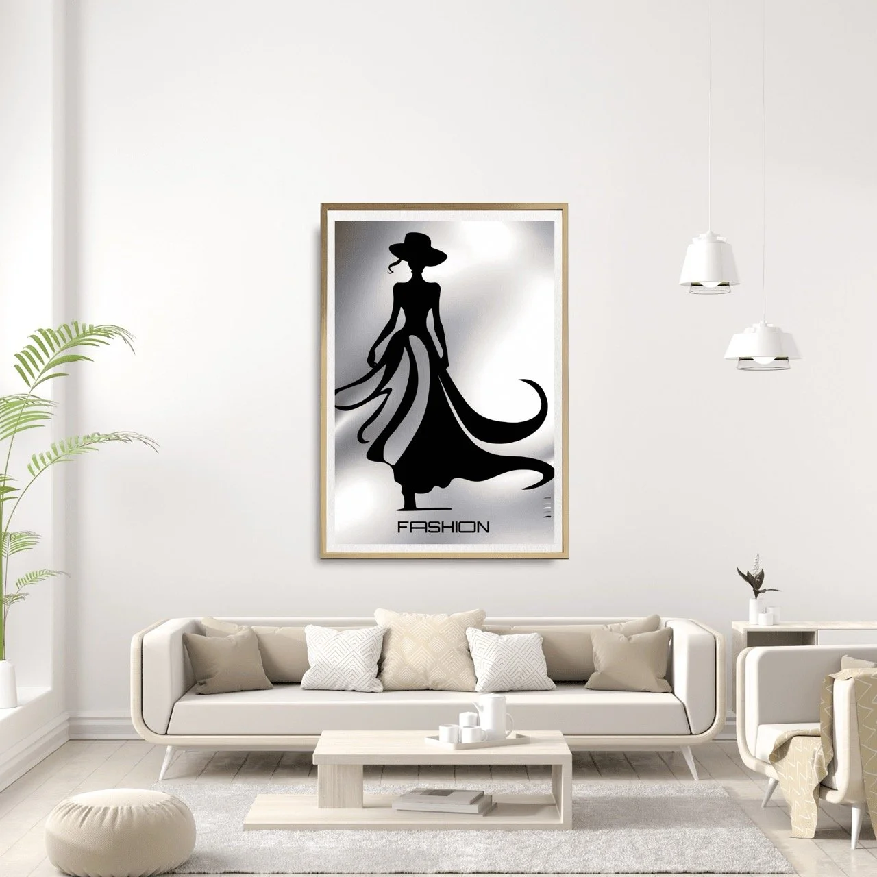 Fashion -inspired Female Silhouette Runway - Sydney Artist, Eternal Art Prints - Eternal Art & Design