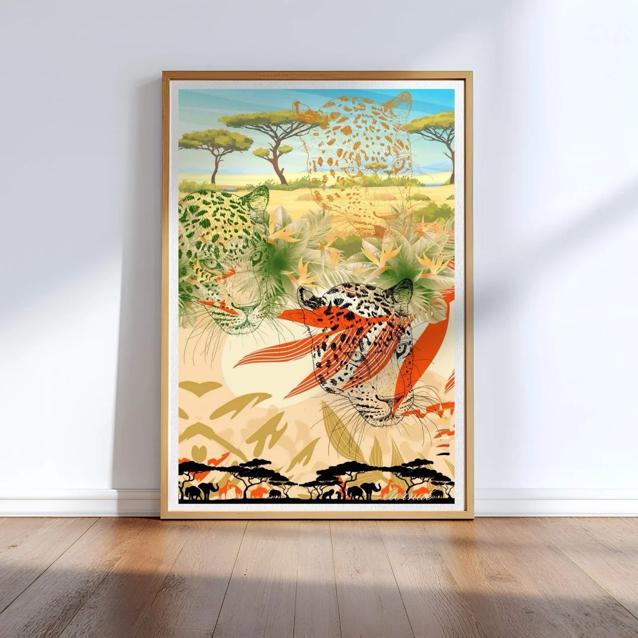 Cheetah on the Savannah Plains Wall Art Print, Eternal Art Prints - Eternal Art & Design