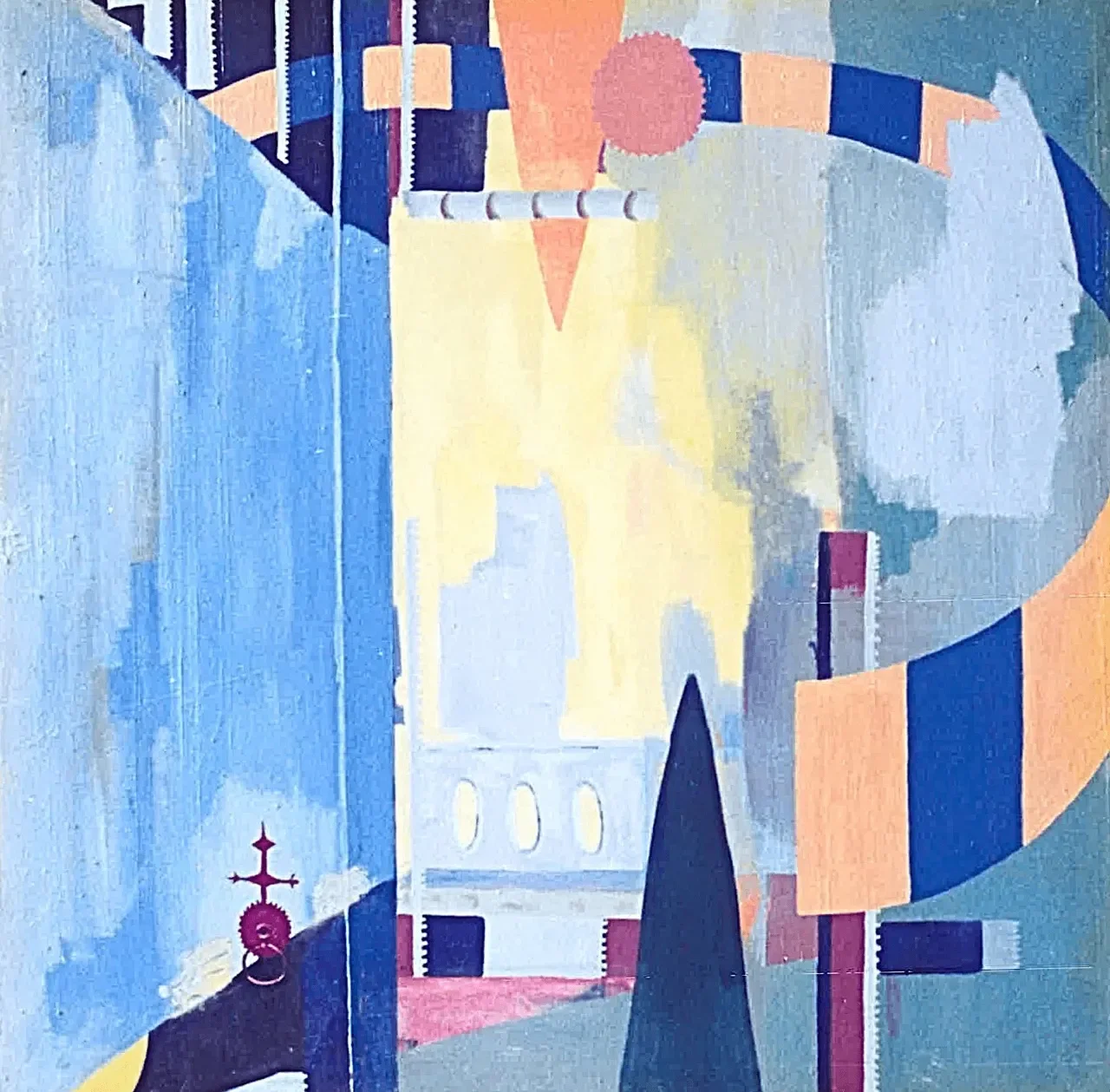 Red Door Knocker | oil on canvas | 1000mm x 1000mm   