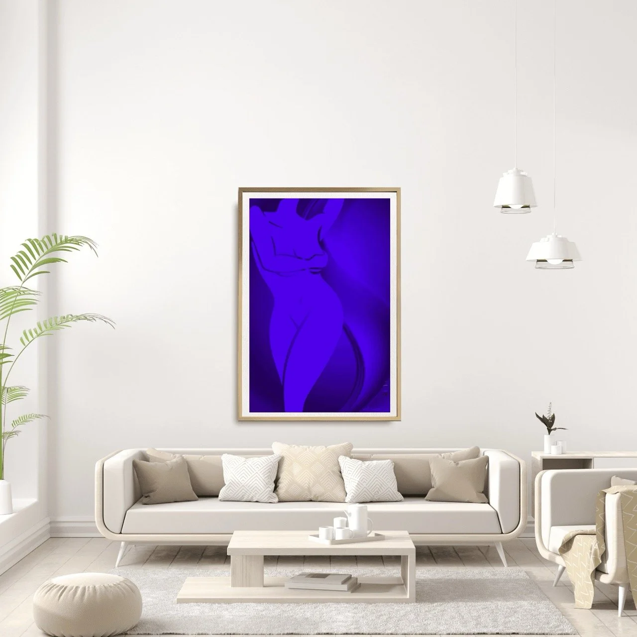 Female Figure in Purple Art Print, Sydney Artist - Eternal Art Prints - Eternal Art & Design