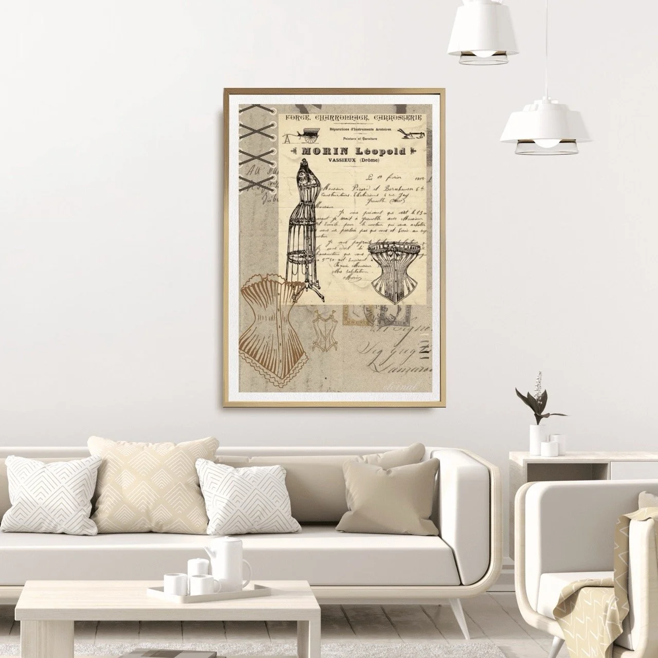 Vintage Corsetry Wall Art Print , Eternal Art Prints - Eternal Art & Design
