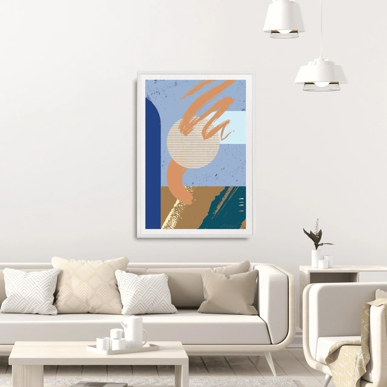 Modern Abstract Brushstrokes Art Print - Sydney Artist, Eternal Art Prints - Eternal Art & Design