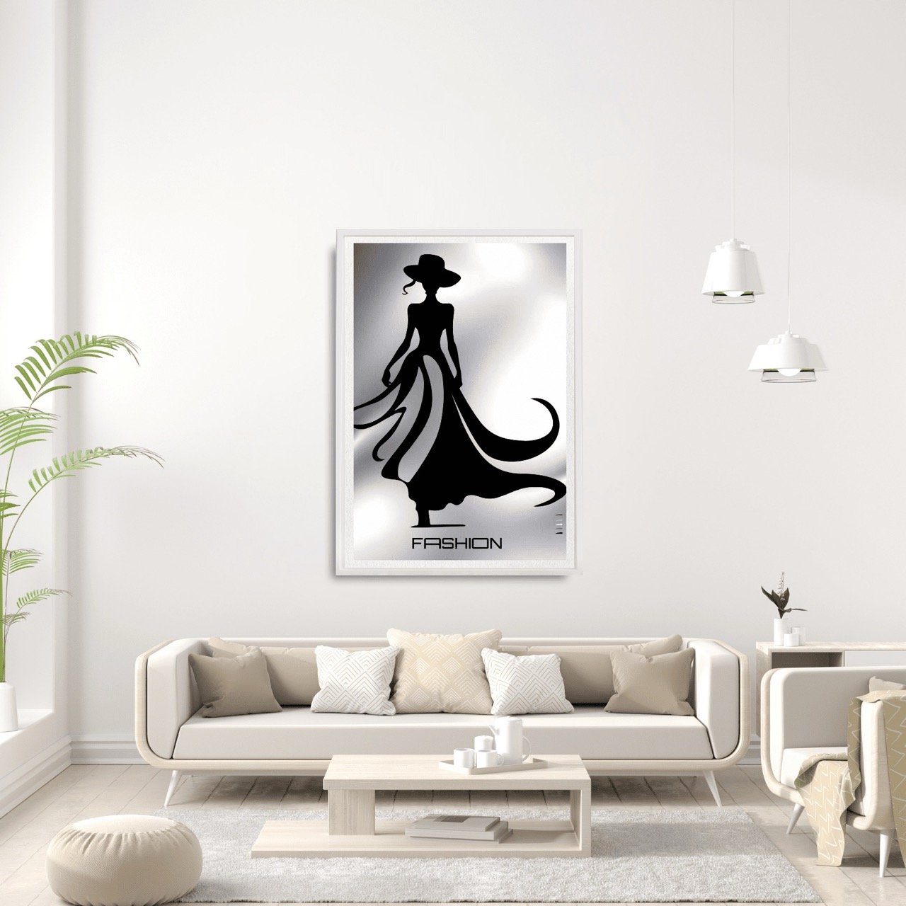 Fashion -inspired Female Silhouette Runway - Sydney Artist, Eternal Art Prints - Eternal Art & Design