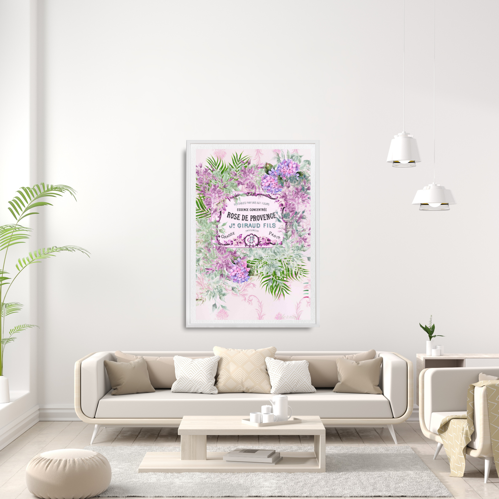 "Rose de Provence" Botanical Print - Special Edition Wall Art Eternal Art Prints - Eternal Art & Design