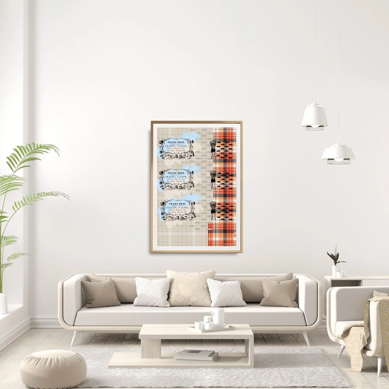 Retro-inspired Top Hat & Moustache Print - Sydney Artist, Eternal Art Prints - Eternal Art & Design