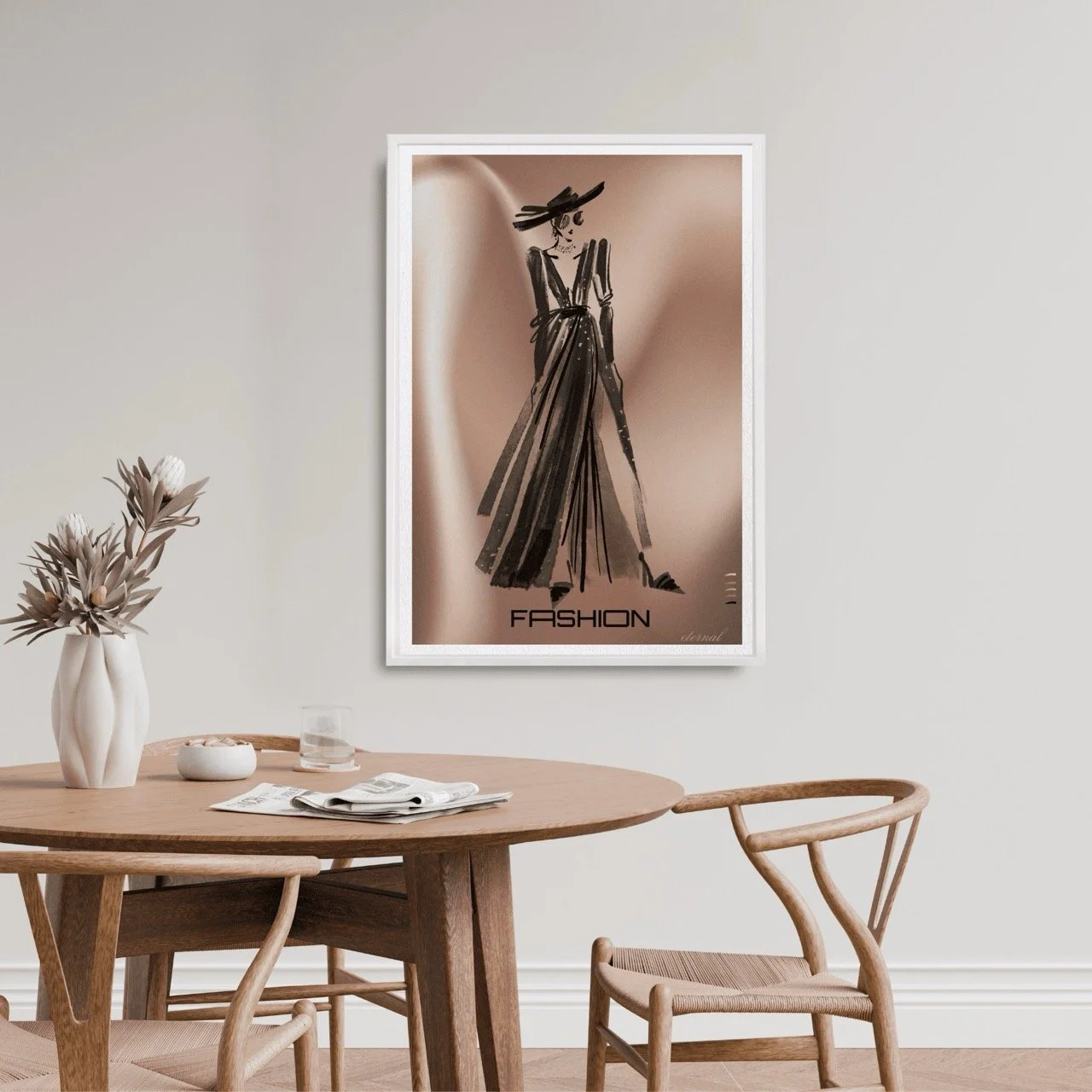 Fashion Stylist Female Silhouette Runway Print 1 - Sydney Artist, Eternal Art Prints - Eternal Art & Design