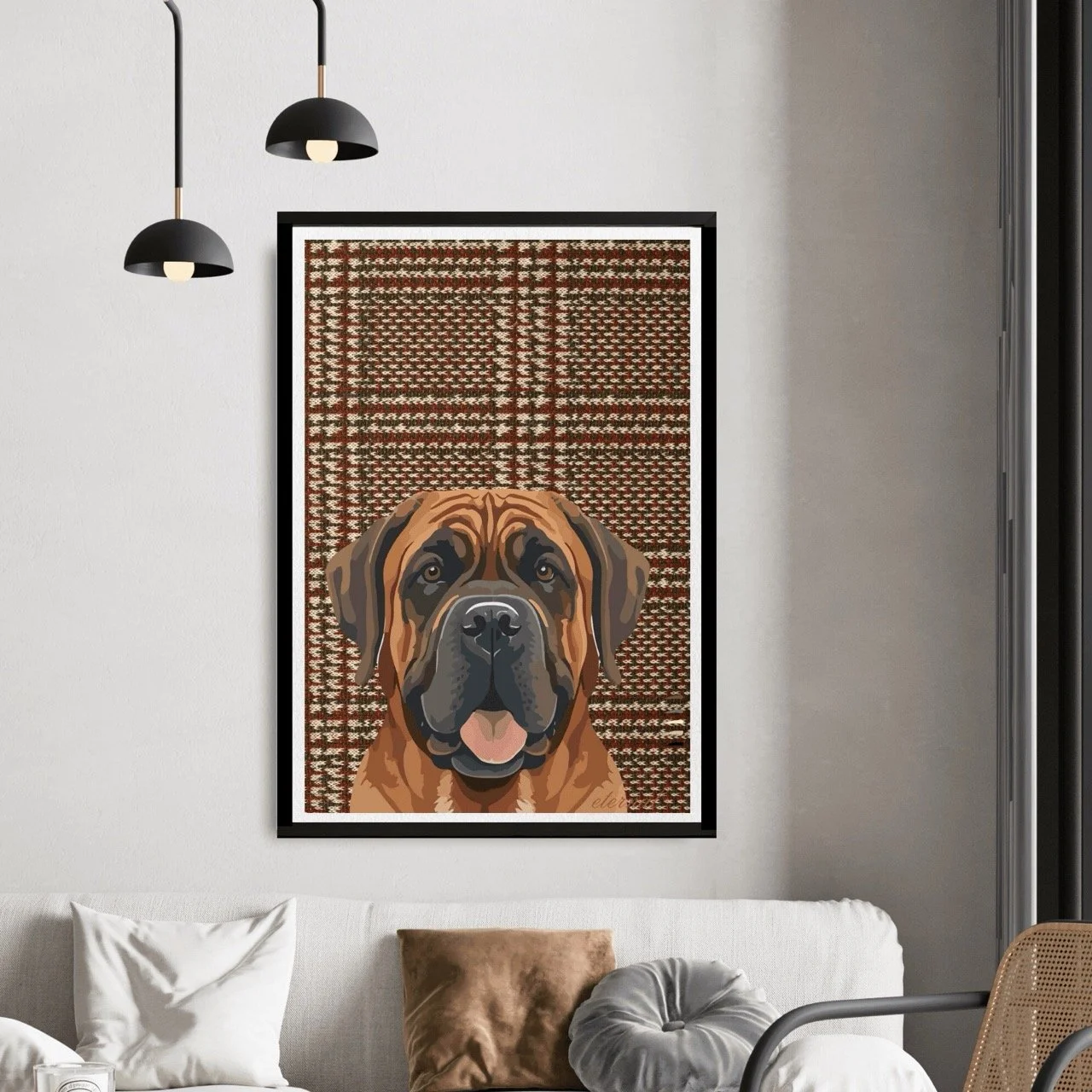 Boxer Dog Wall Art Print - Sydney Artist, Eternal Art Prints - Eternal Art & Design