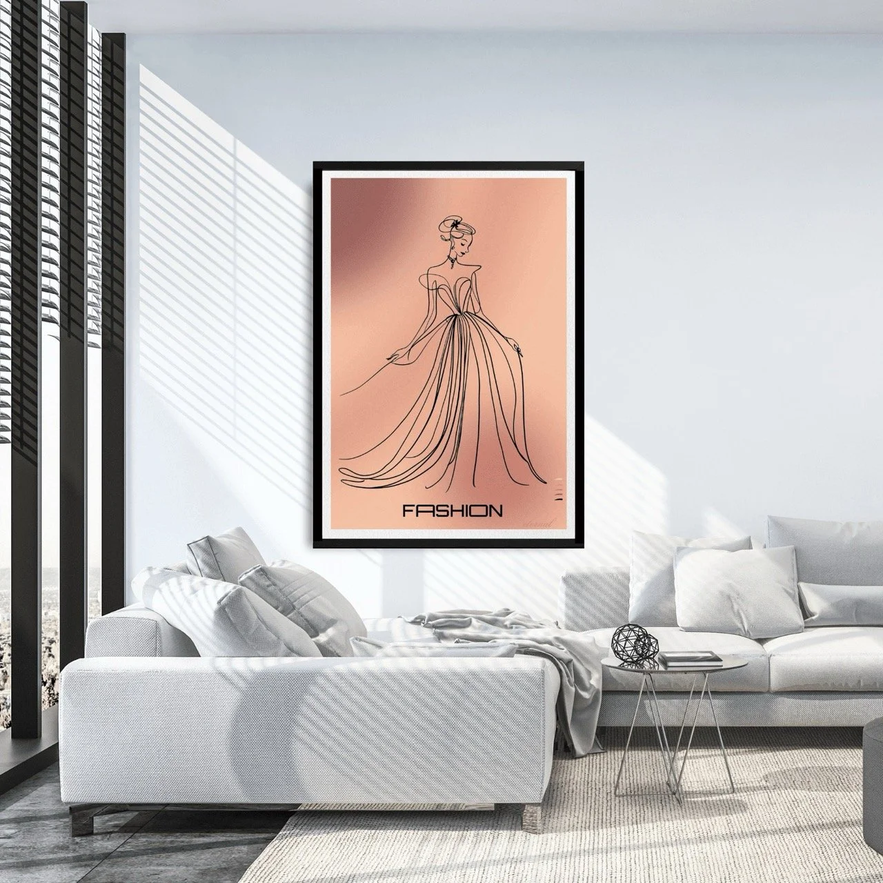 Fashion-inspired Female in Gown Art Print - Sydney Artist, Eternal Art Prints - Eternal Art & Design