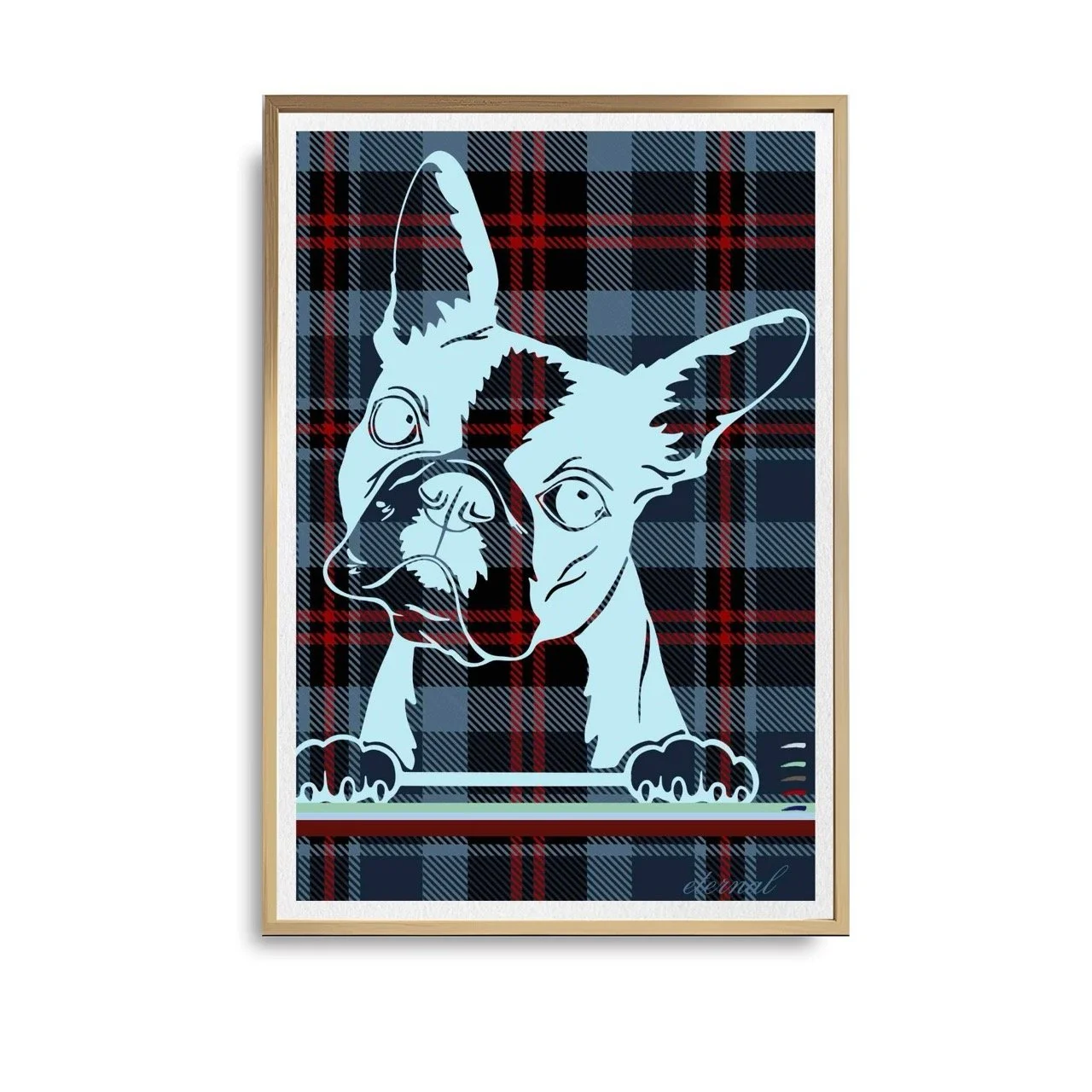 Puppy Boston Terrier Wall Art Print - Sydney Artist, Eternal Art Prints - Eternal Art & Design