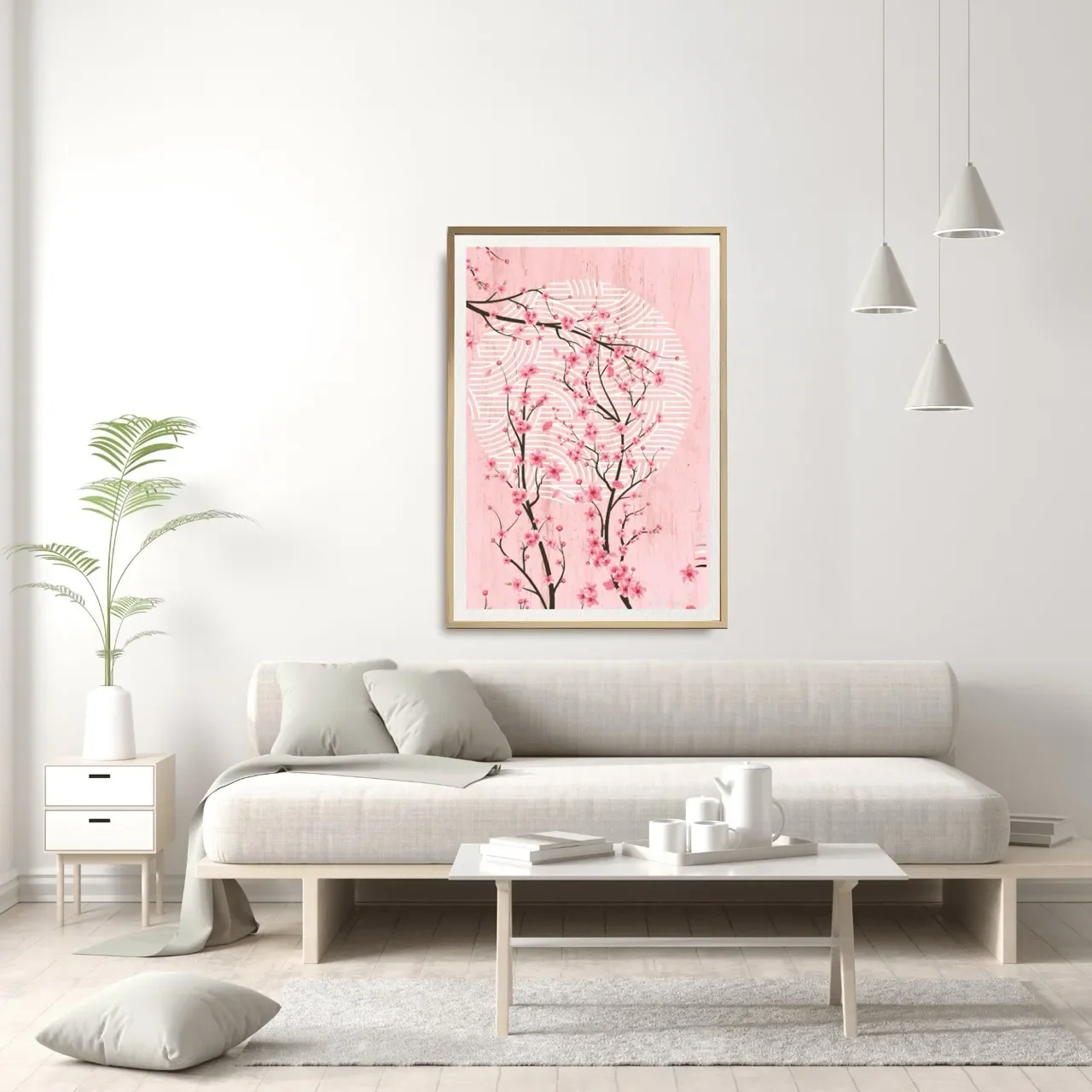 oak framed cherry blossom print. I10005 (3) Large_converted.webp