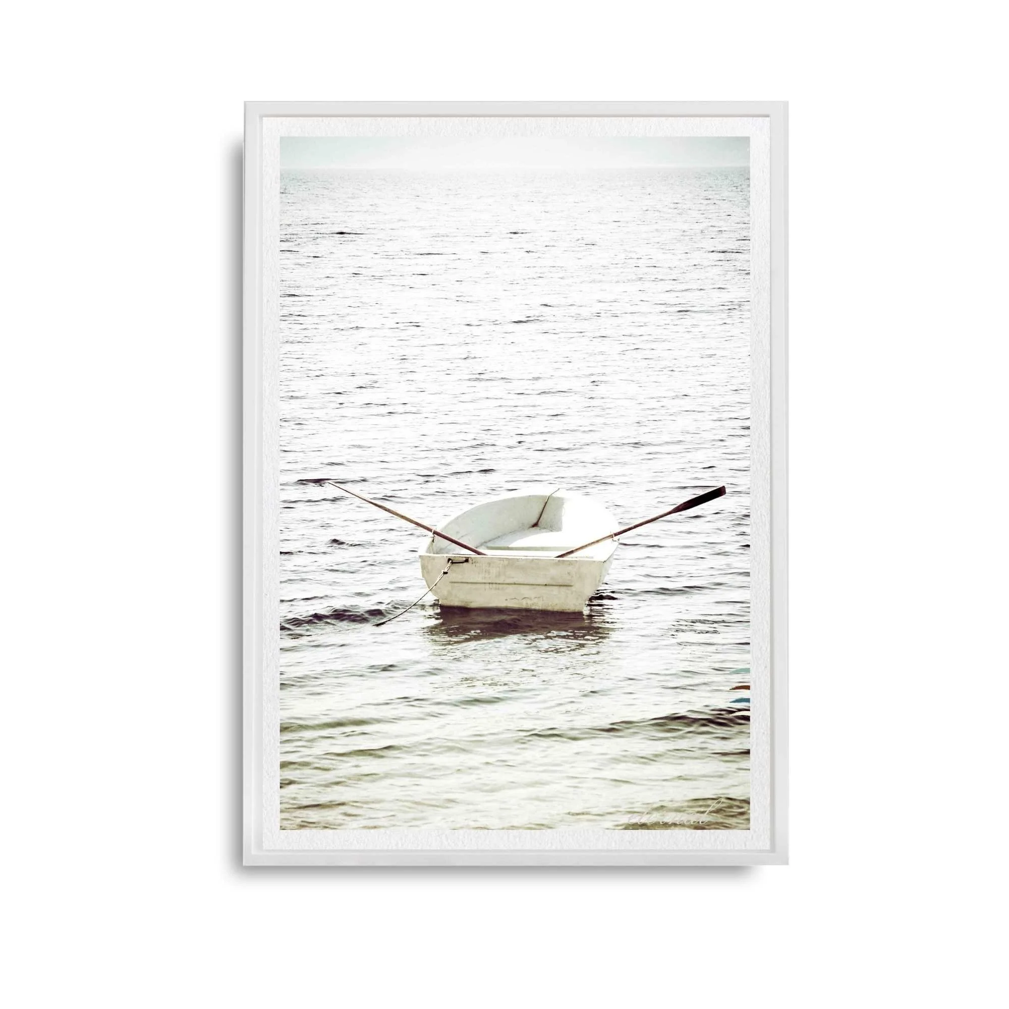 Nautical Rustic Tranquil Rowboat Wall Art Print, Eternal Art Prints - Eternal Art & Design