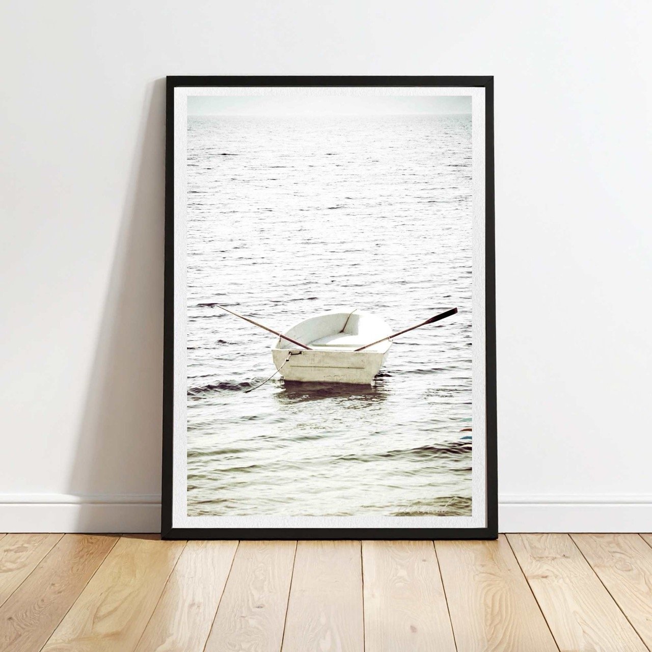 Nautical Rustic Tranquil Rowboat Wall Art Print, Eternal Art Prints - Eternal Art & Design