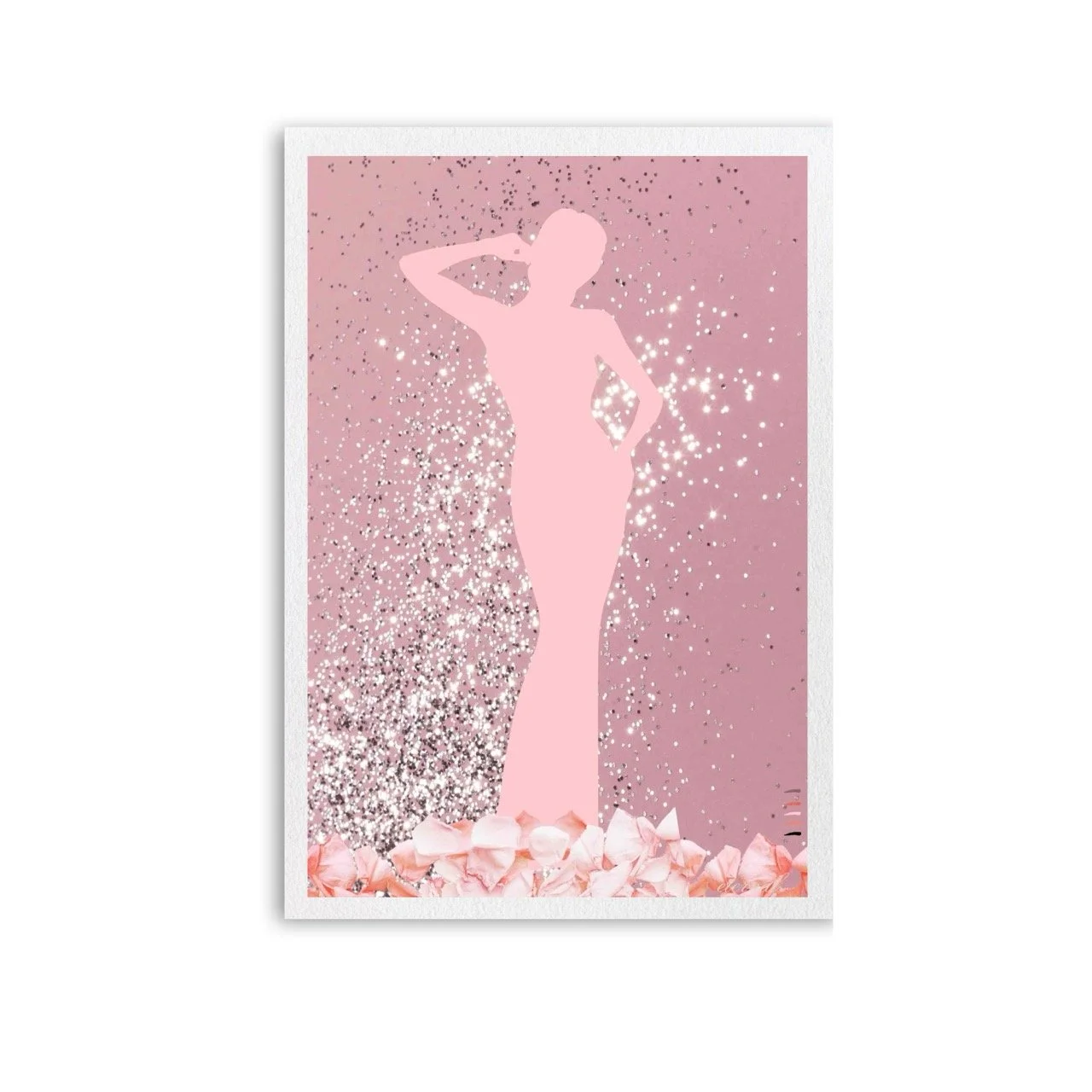 Pink Female Glitterati Stage Icon Art Print - Sydney Artist, Eternal Art Prints - Eternal Art & Design