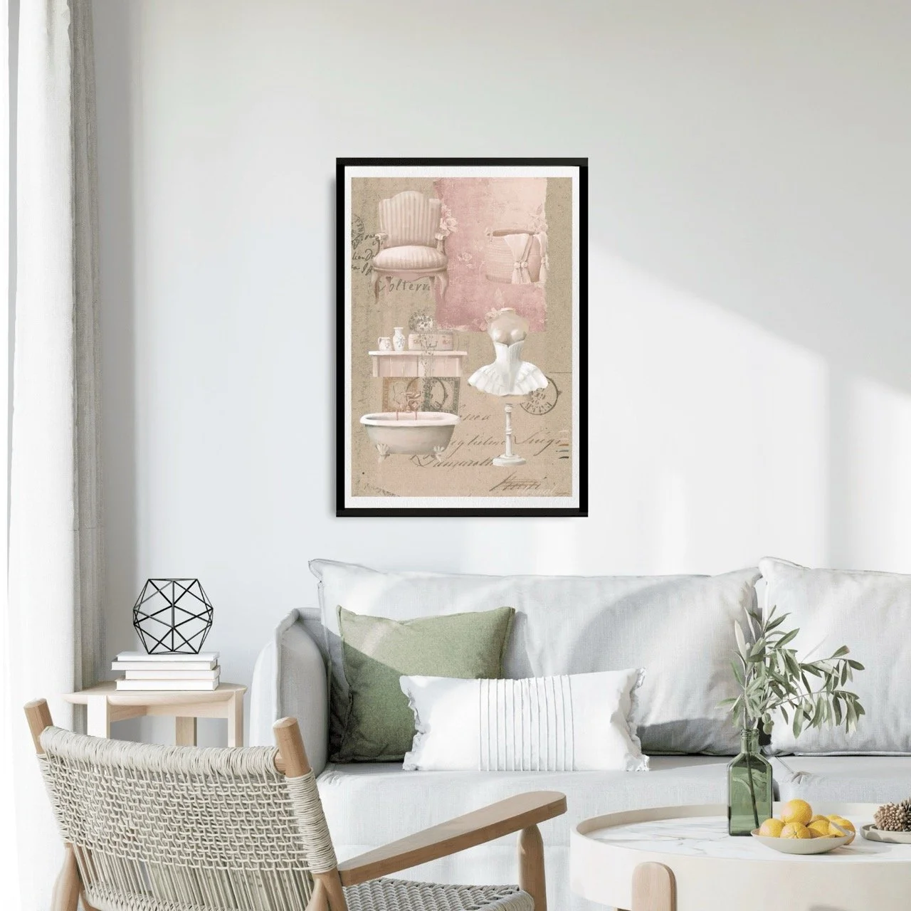 Vintage Pretty Pink Mannequin Wall Art, Eternal Art Prints - Eternal Art & Design