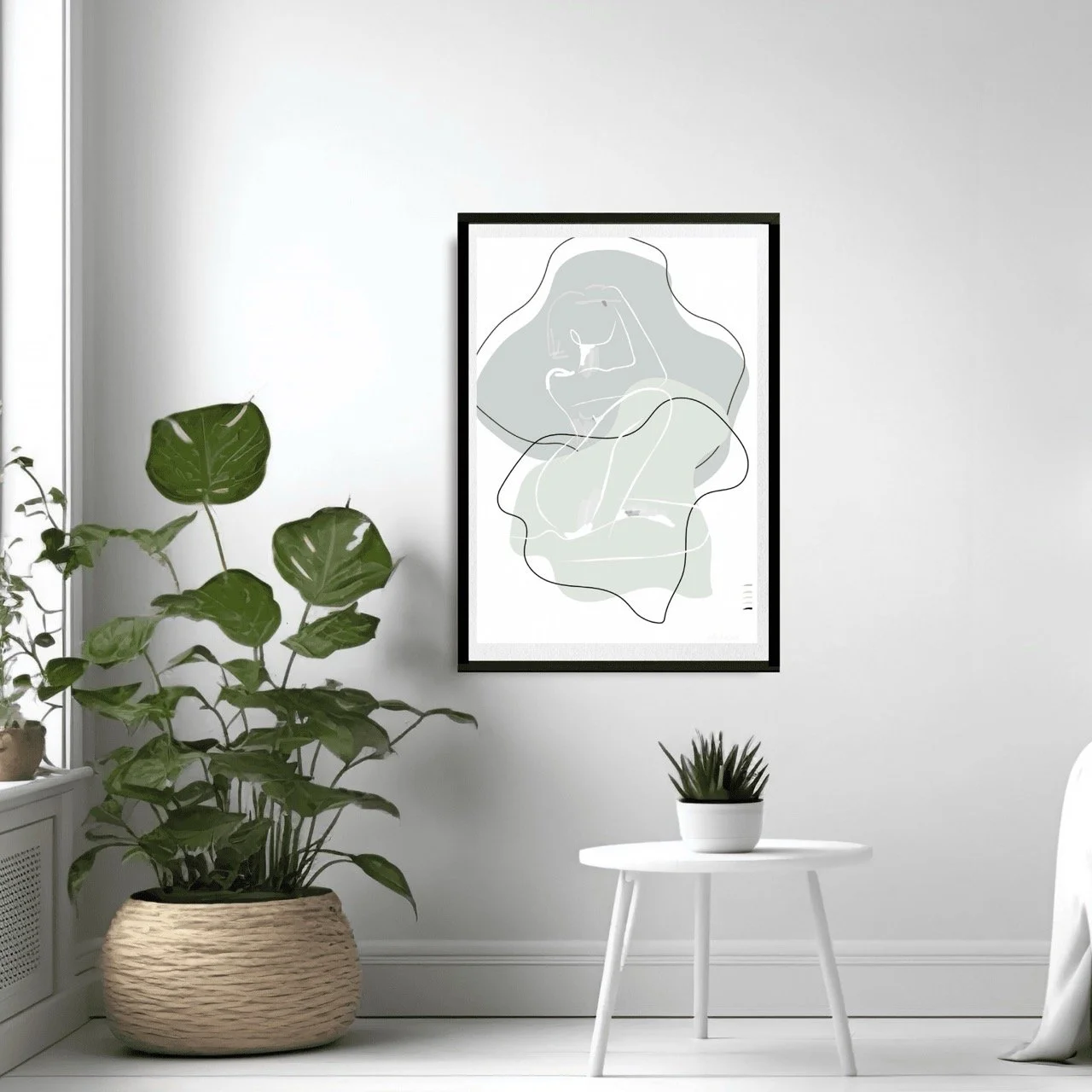 Female Nude Line Drawing Minimalist Wall Art Print, Sydney Artist - Eternal Art Prints - Eternal Art & Design