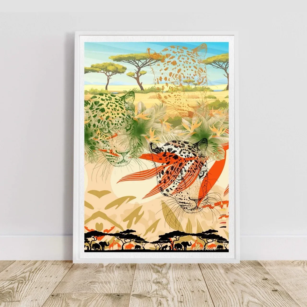 white framed print A10004 Large cnr_converted.webp