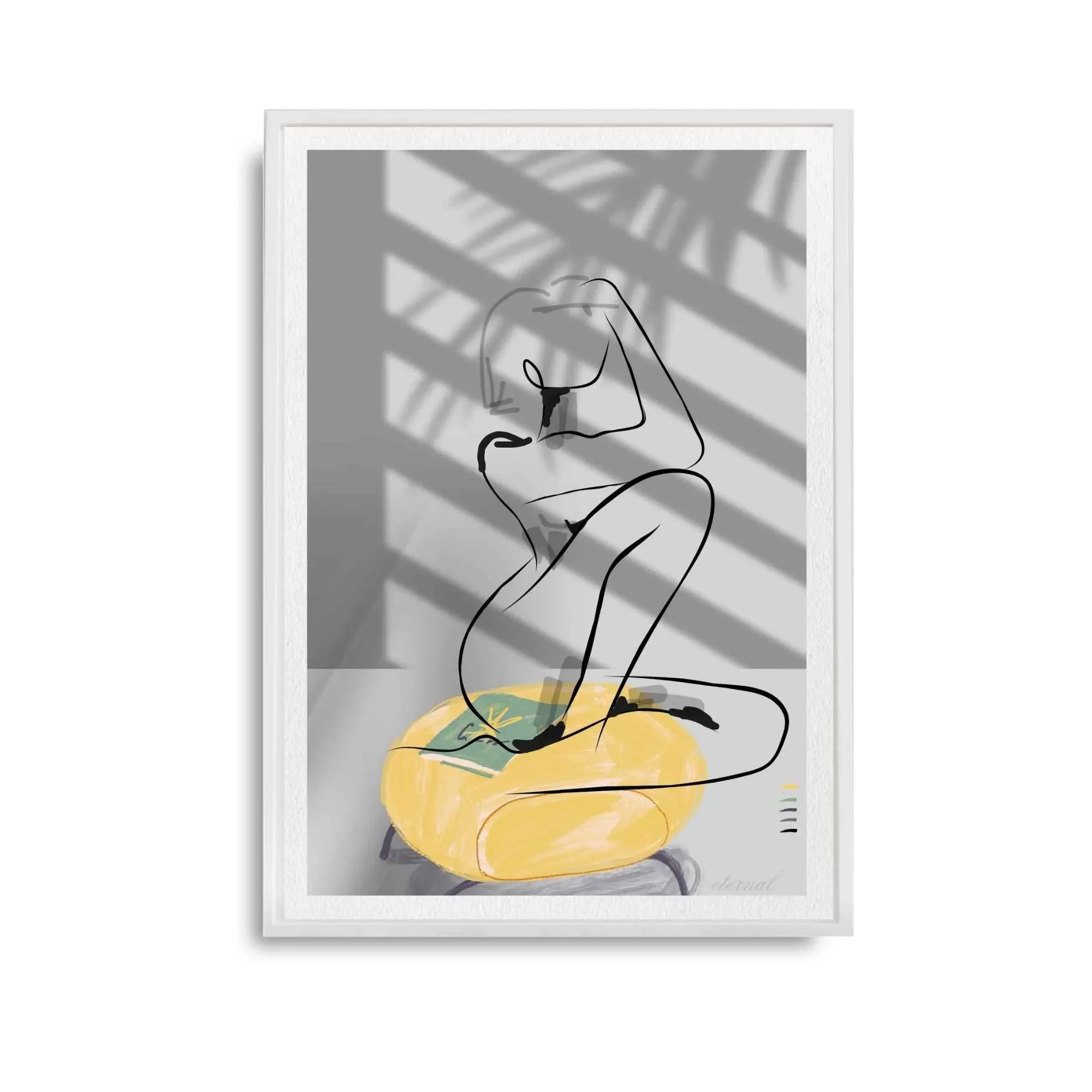 white framed figure print. N10033 wht bg_converted.webp