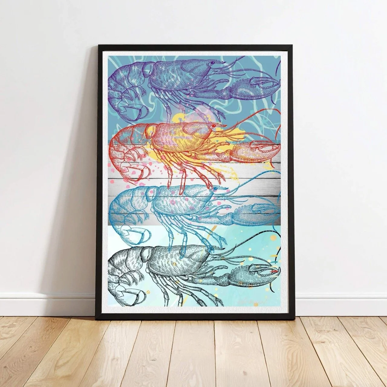 black framed lobster print A10001 Large cnr.jpeg