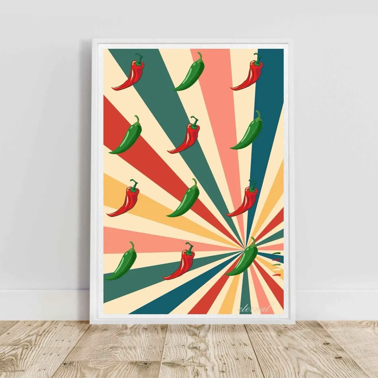 white framed chilli print I10058 Large cnr_converted.webp