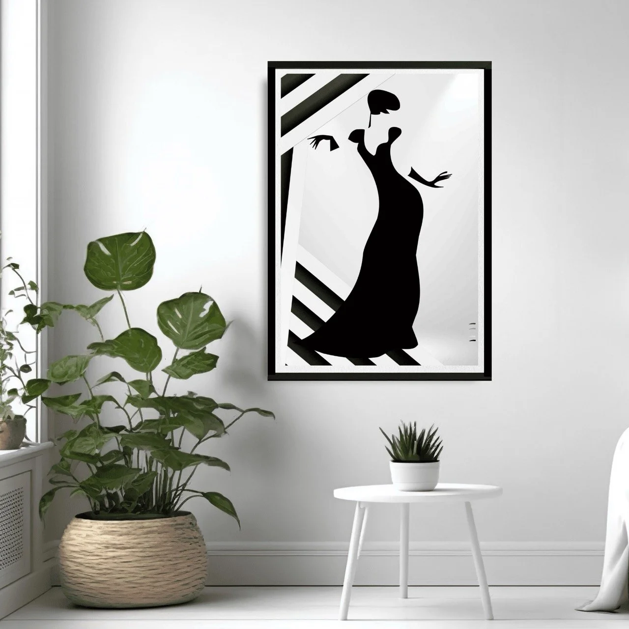 Fashion Female Silhouette with Gloves Art Print - Sydney Artist, Eternal Art Prints - Eternal Art & Design