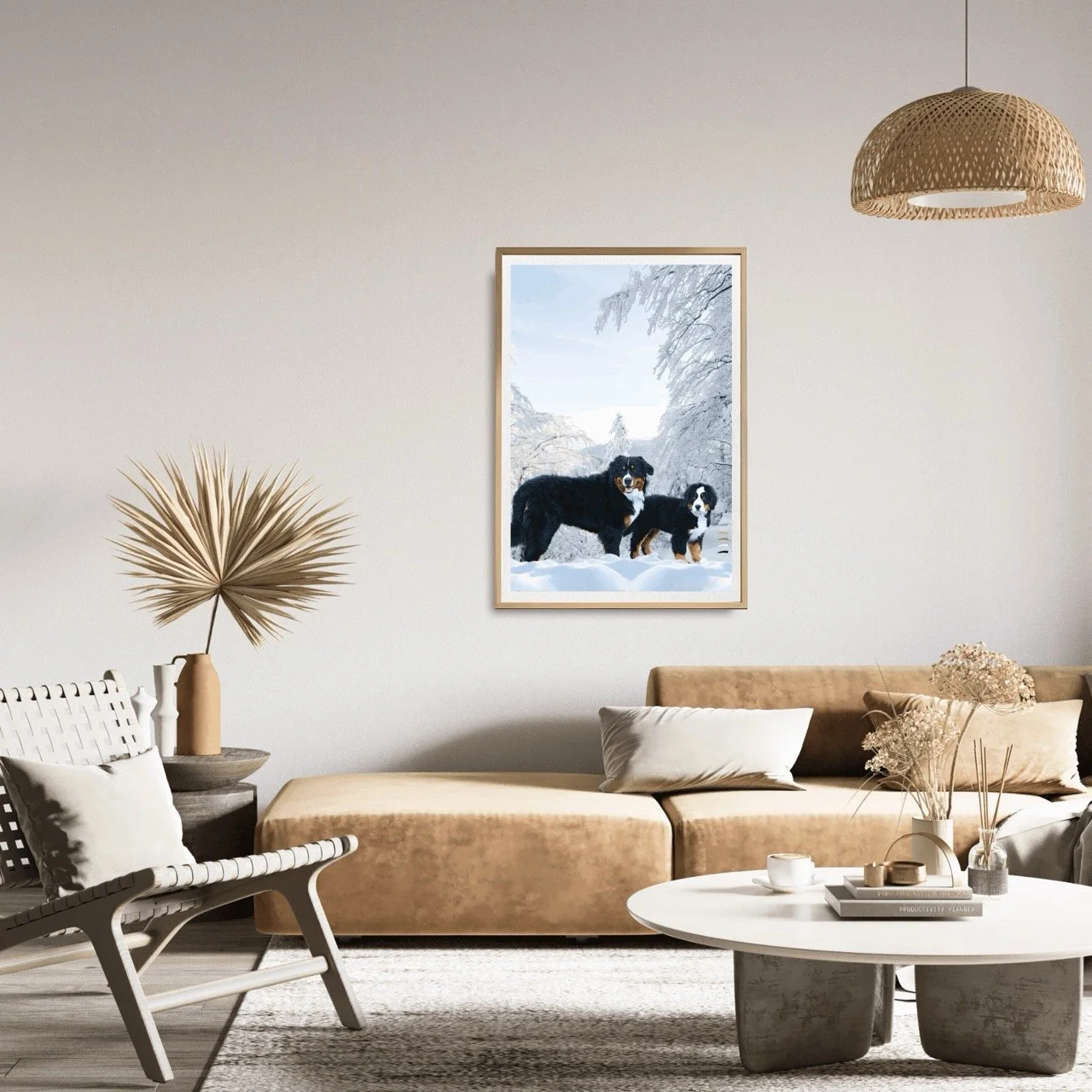 Bernese Mountain Dog Wall Art Print - Sydney Artist, Eternal Art Prints - Eternal Art & Design