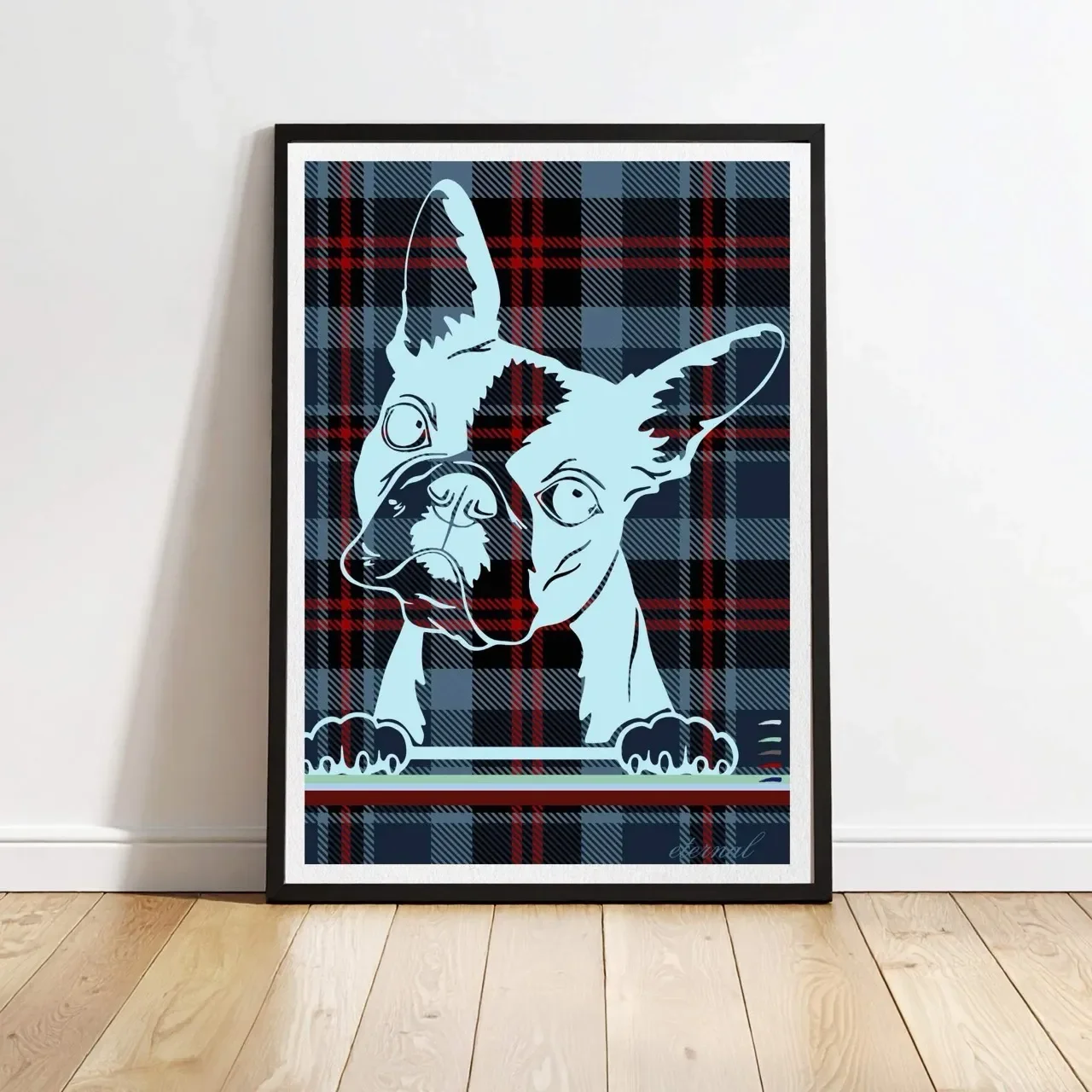 Puppy Boston Terrier Wall Art Print - Sydney Artist, Eternal Art Prints