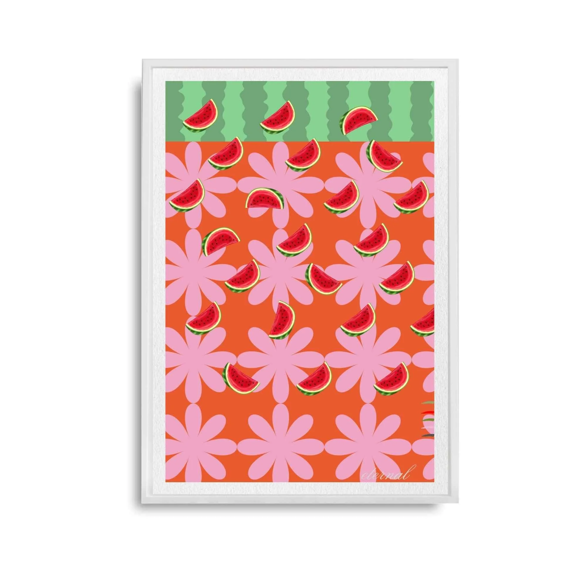 Watermelon Retro Kitchen Wall Art Print, Eternal Art Prints - Eternal Art & Design