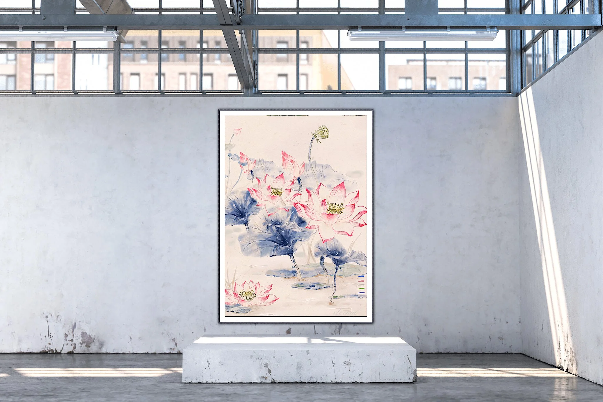 Oriental Fine Floral Botanicals Wall Art Print, Eternal Art & Design - Eternal Art & Design