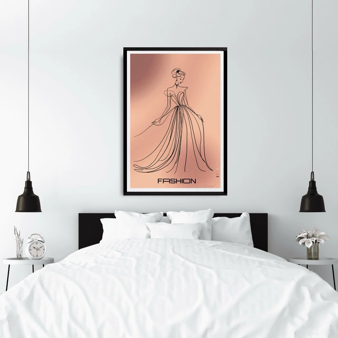 Fashion-inspired Female in Gown Art Print - Sydney Artist, Eternal Art Prints - Eternal Art & Design