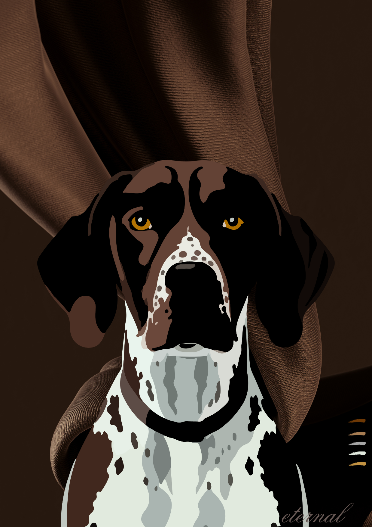 German Shorthair Pointer Dog Wall Art Print - Sydney Artist, Eternal Art & Design