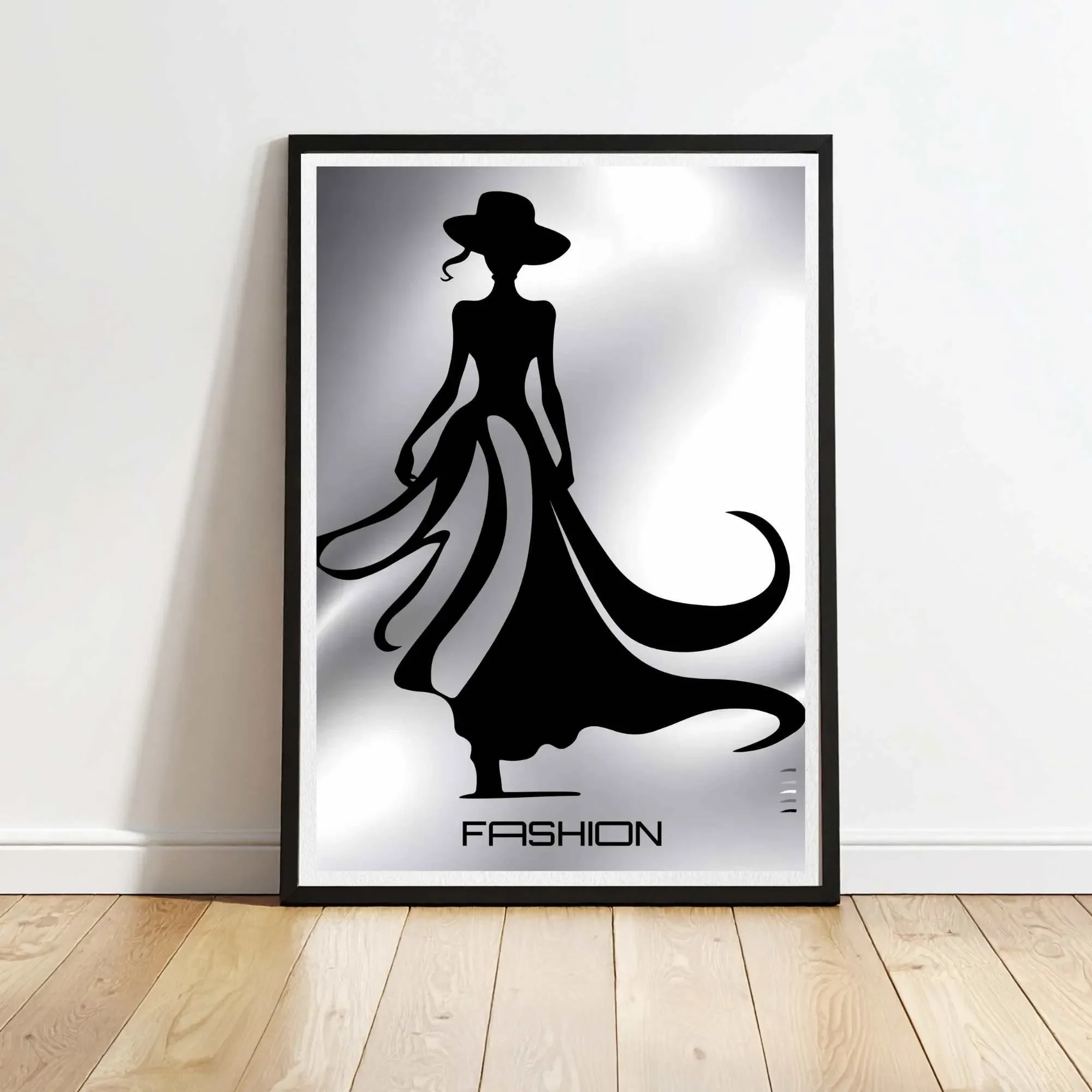 Fashion -inspired Female Silhouette Runway - Sydney Artist, Eternal Art Prints