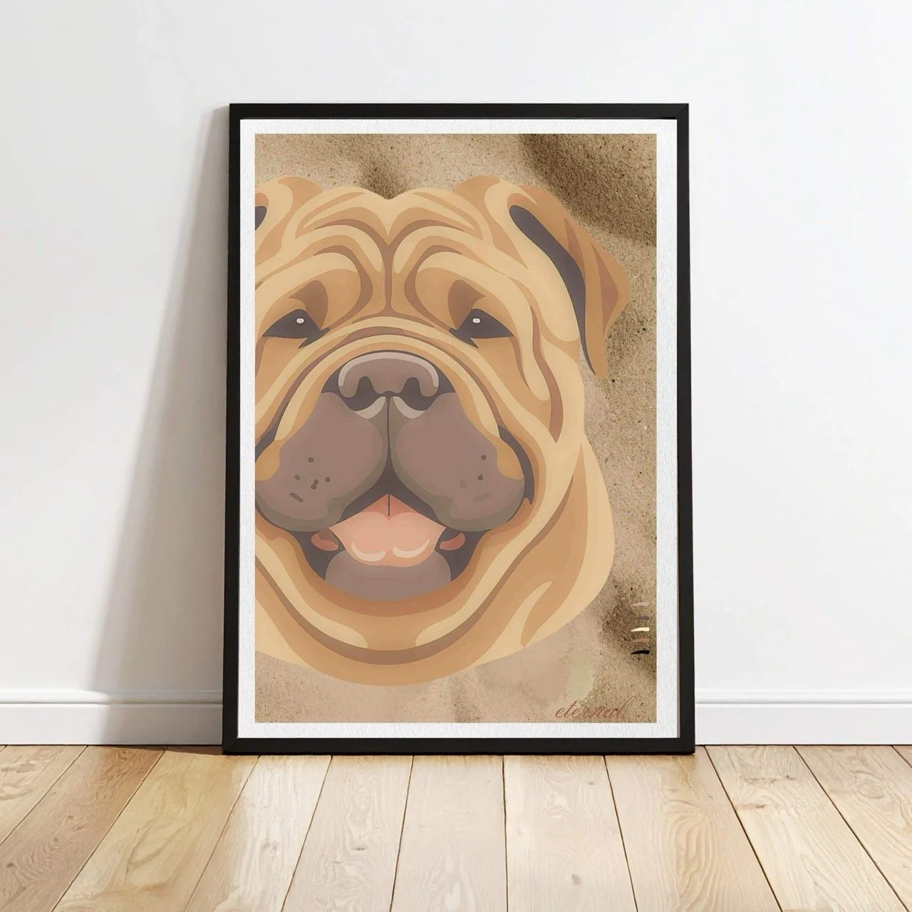 Shar Pei Wall Art Print - Sydney Artist, Eternal Art Prints