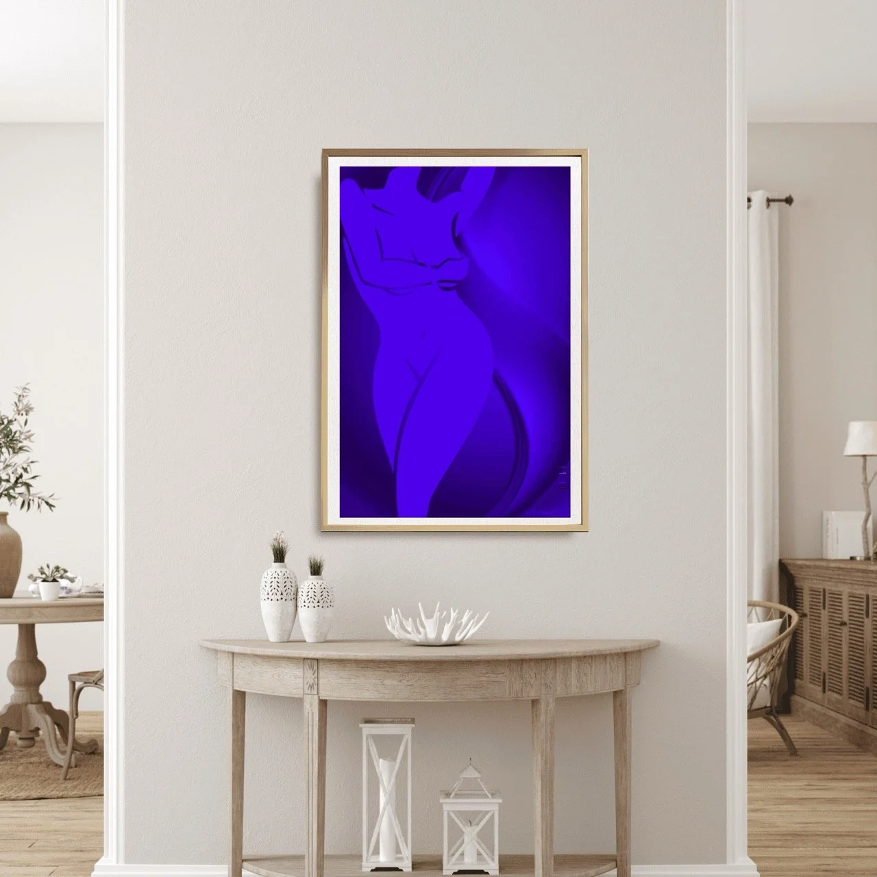 Female Figure in Purple Art Print, Sydney Artist - Eternal Art Prints - Eternal Art & Design